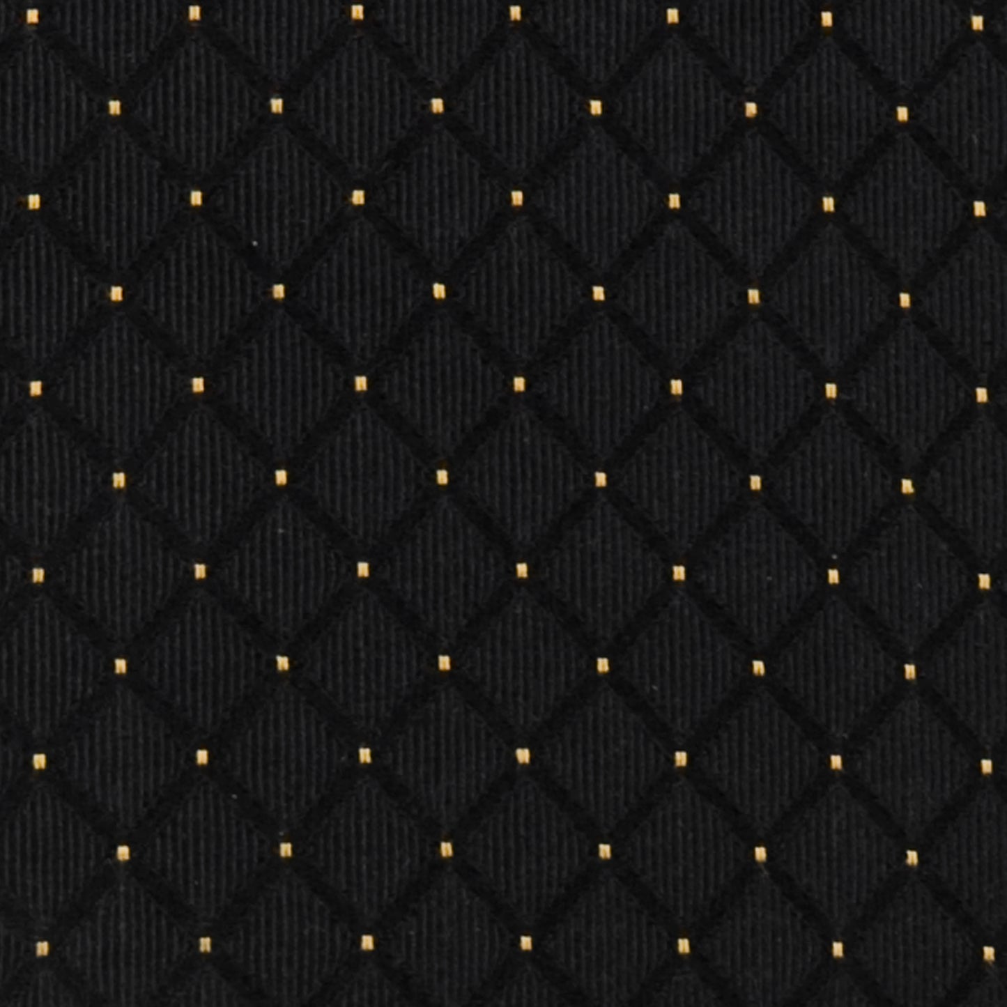 HERCULES Series 18.5''W Stacking Church Chair in Black Dot Patterned Fabric - Gold Vein Frame Black Dot Patterned Fabric/Gold Vein Frame