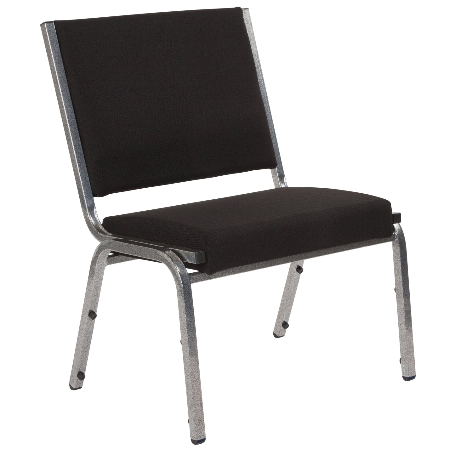 HERCULES Series 950 lb. Rated Black Fabric Bariatric Medical Reception Chair Black Fabric
