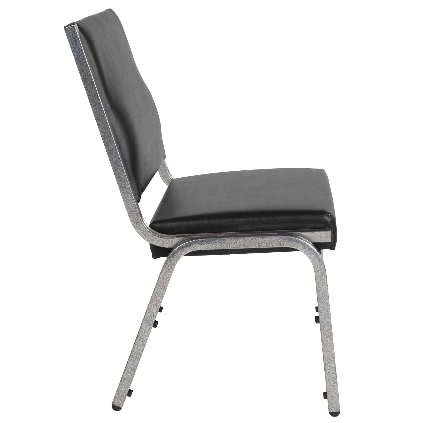 HERCULES Series 950 lb. Rated Black Antimicrobial Vinyl Bariatric Medical Reception Chair Black Vinyl