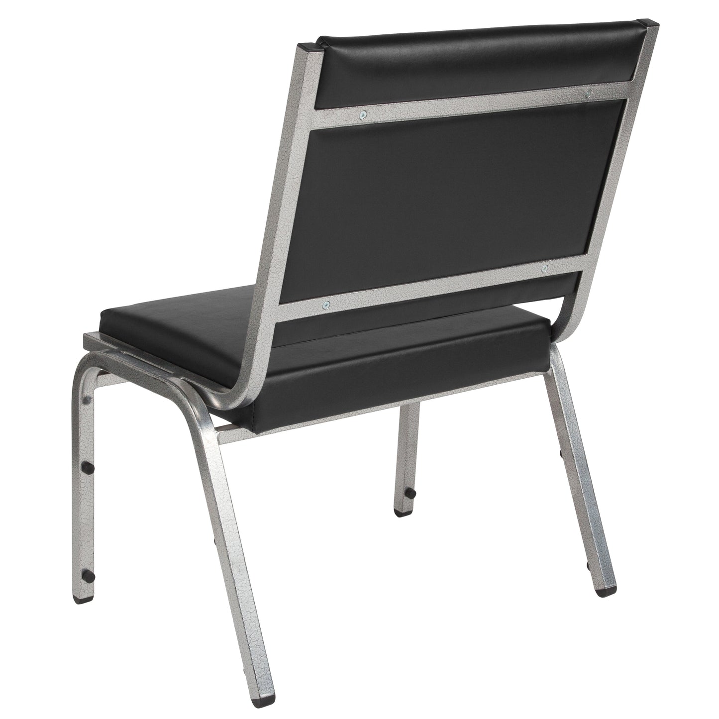 HERCULES Series 950 lb. Rated Black Antimicrobial Vinyl Bariatric Medical Reception Chair Black Vinyl