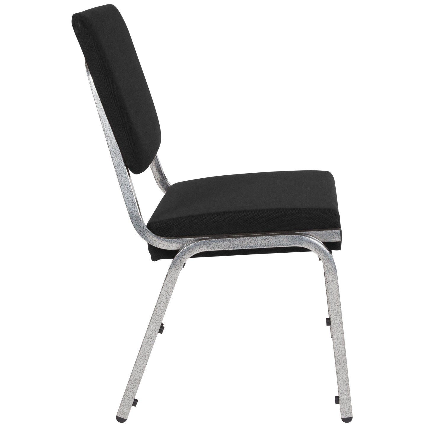HERCULES Series 1000 lb. Rated Black Antimicrobial Fabric Bariatric Medical Reception Chair with 3/4 Panel Back Black Fabric