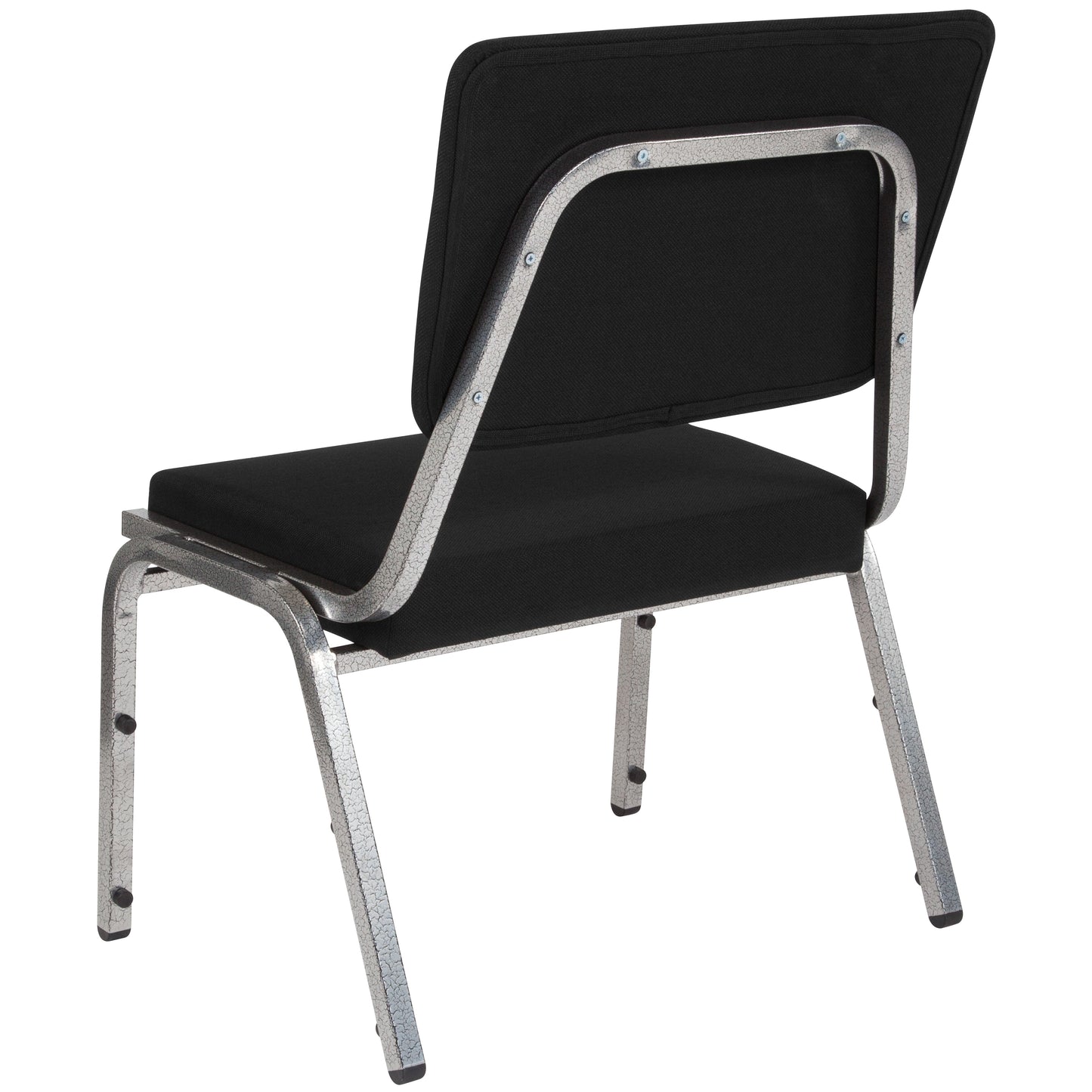 HERCULES Series 1000 lb. Rated Black Antimicrobial Fabric Bariatric Medical Reception Chair with 3/4 Panel Back Black Fabric