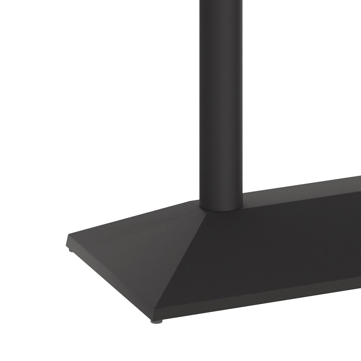 Palis 27"W x 15"D Indoor/Outdoor Dining Height Double Column Table Base for 30" x 48" Table Tops, Black Black