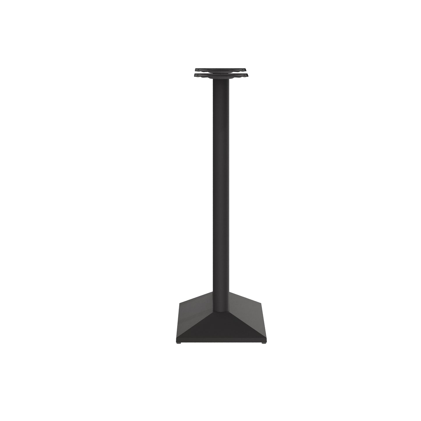 Palis 27"W x 15"D Indoor/Outdoor Dining Height Double Column Table Base for 30" x 48" Table Tops, Black Black