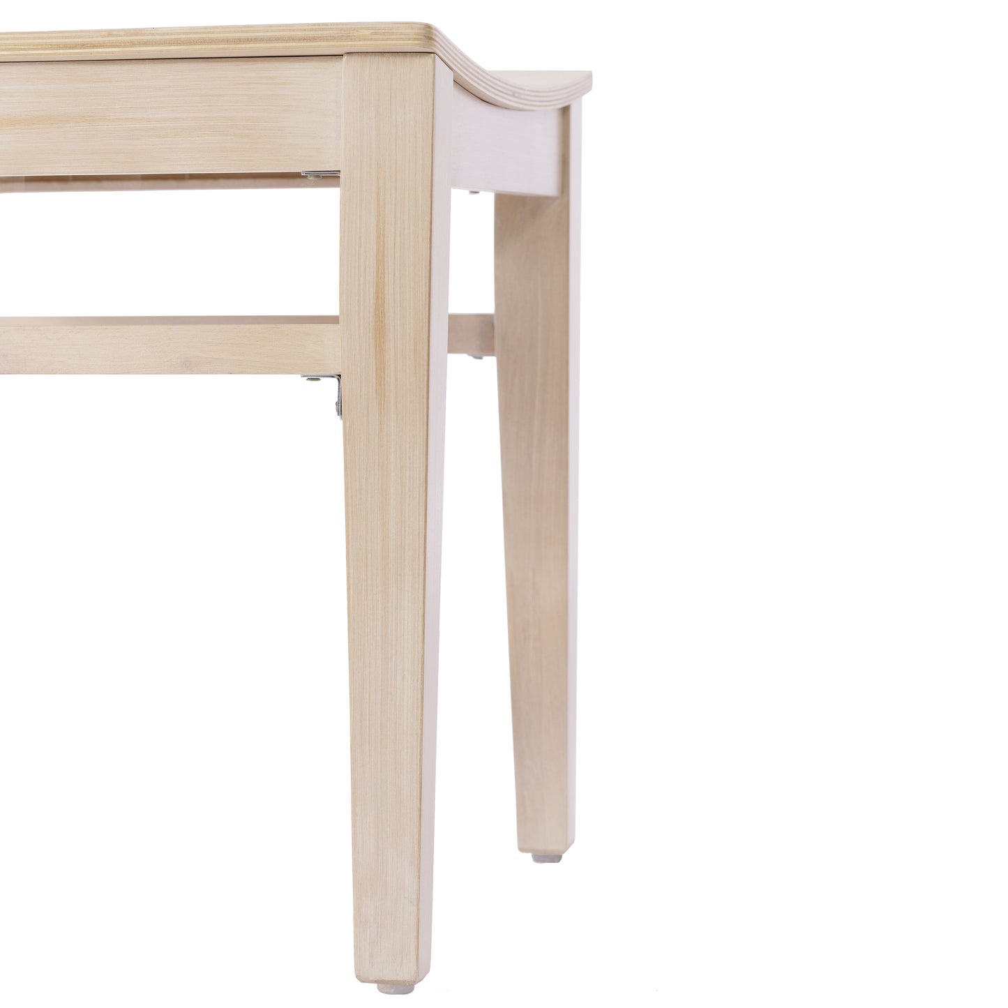 Naples Commercial Grade Solid Wood Dining Chair with Curved Backrest and Antique White Finish Antique White