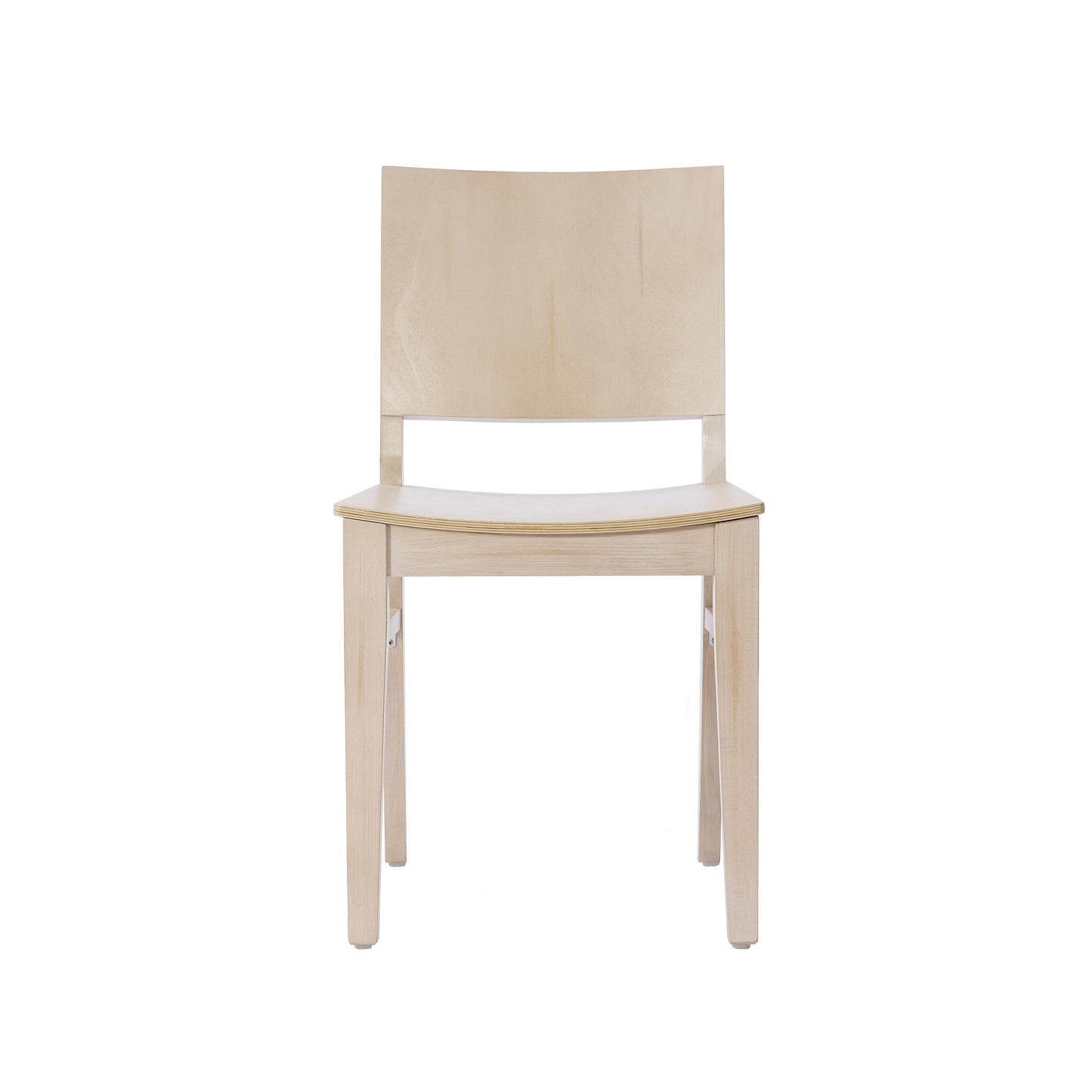 Naples Commercial Grade Solid Wood Dining Chair with Curved Backrest and Antique White Finish Antique White