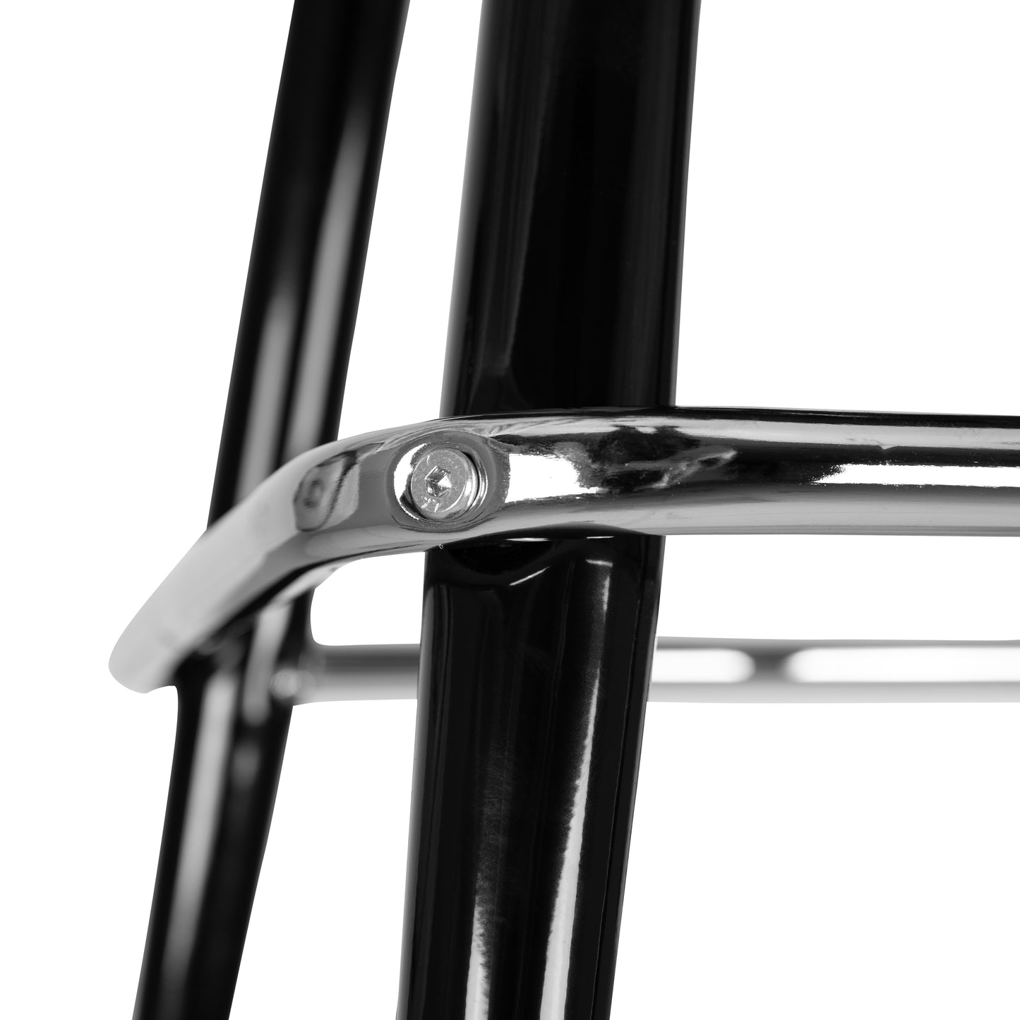 James Metal Barstool with Swivel Bucket Seat Black