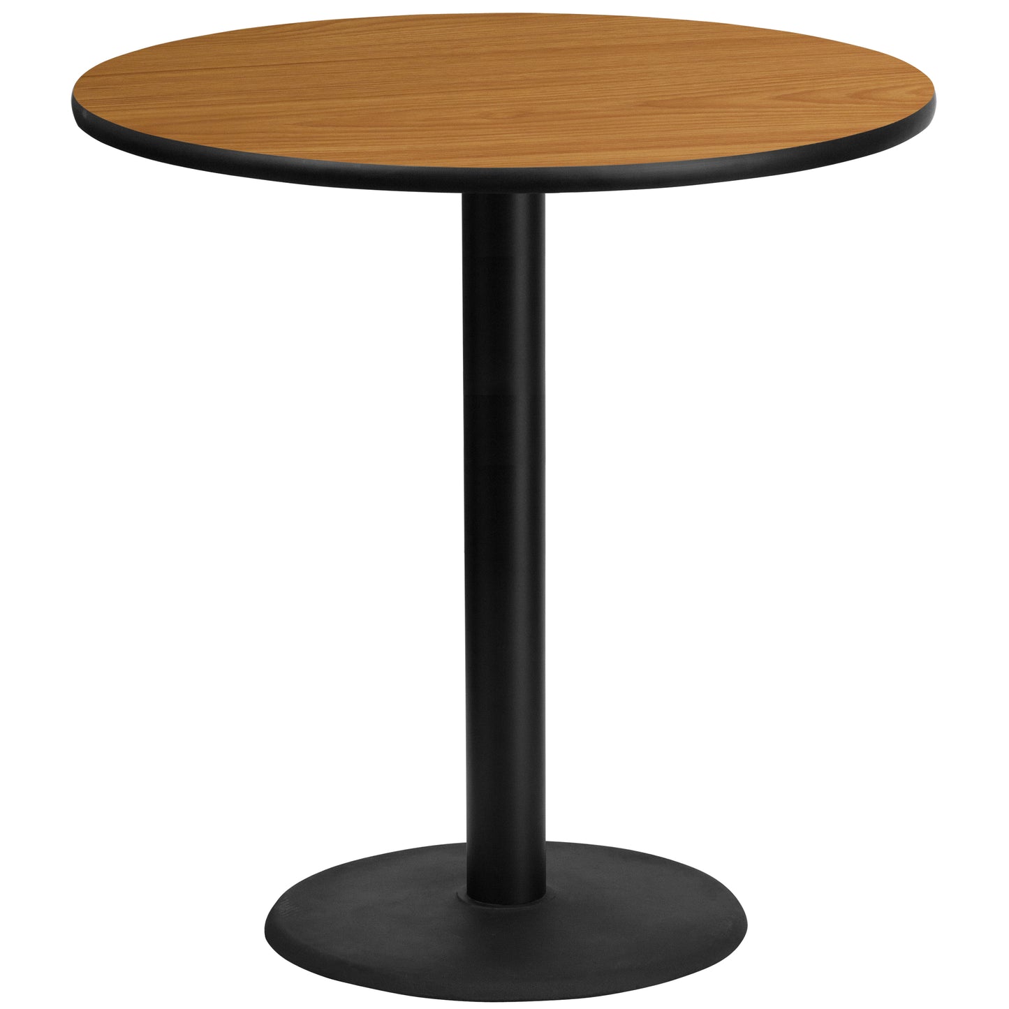 Stiles 42'' Round Natural Laminate Table Top with 24'' Round Bar Height Table Base Natural