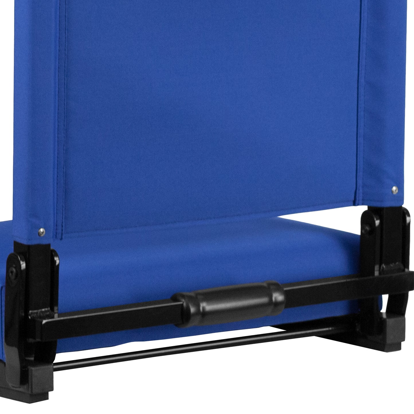 Grandstand Comfort 500 lb Capacity Padded Stadium Chairs, Folding Seats with Handles, Lightweight & Durable, Blue Blue