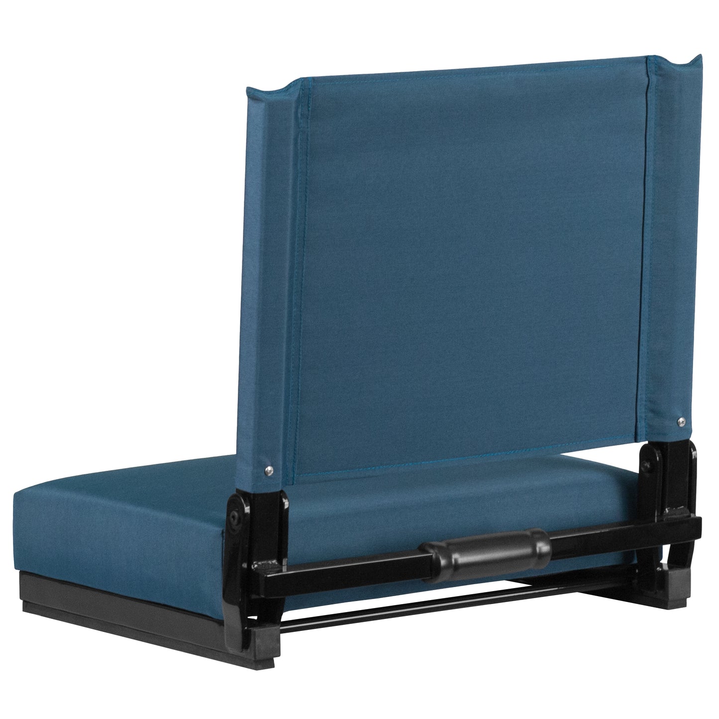 Grandstand Comfort 500 lb Capacity Padded Stadium Chairs, Folding Seats with Handles, Lightweight & Durable, Teal Teal