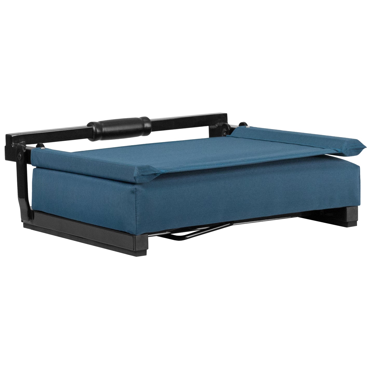 Grandstand Comfort 500 lb Capacity Padded Stadium Chairs, Folding Seats with Handles, Lightweight & Durable, Teal Teal