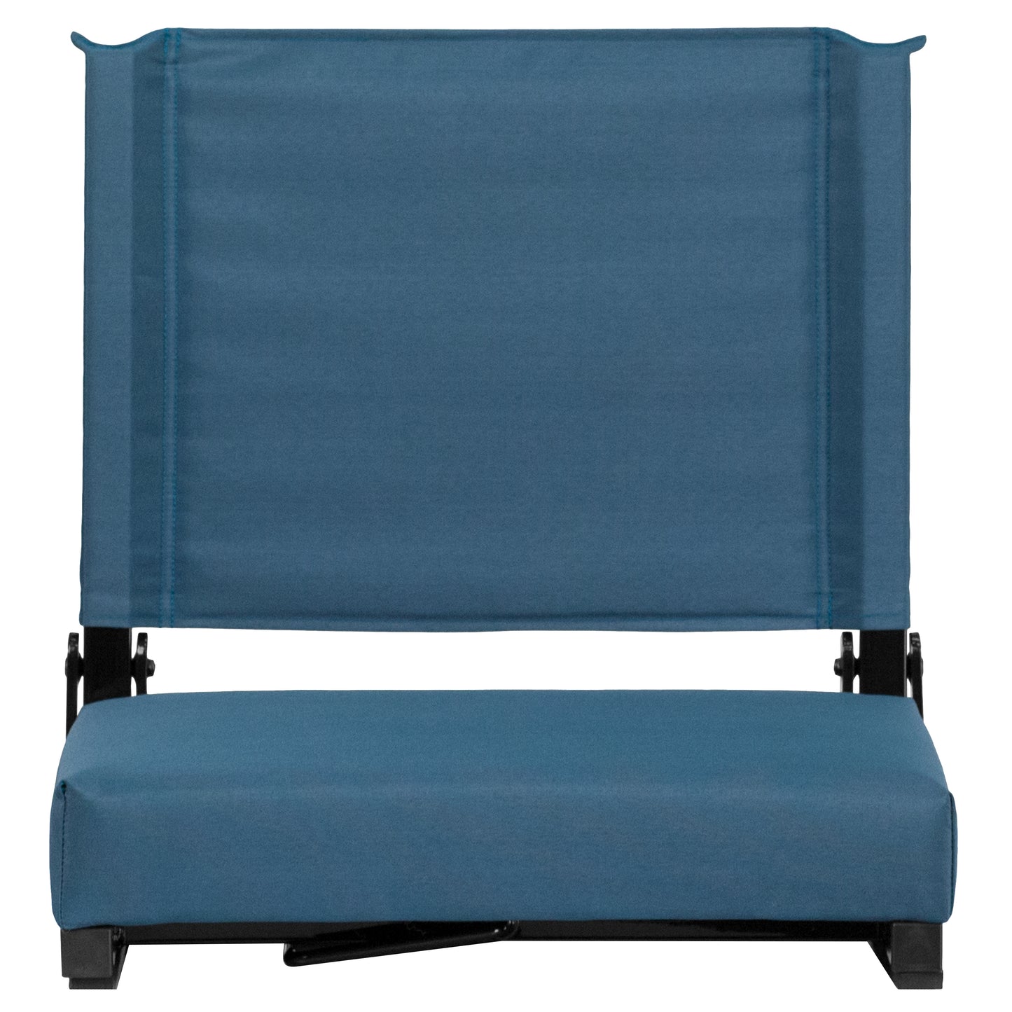 Grandstand Comfort 500 lb Capacity Padded Stadium Chairs, Folding Seats with Handles, Lightweight & Durable, Teal Teal