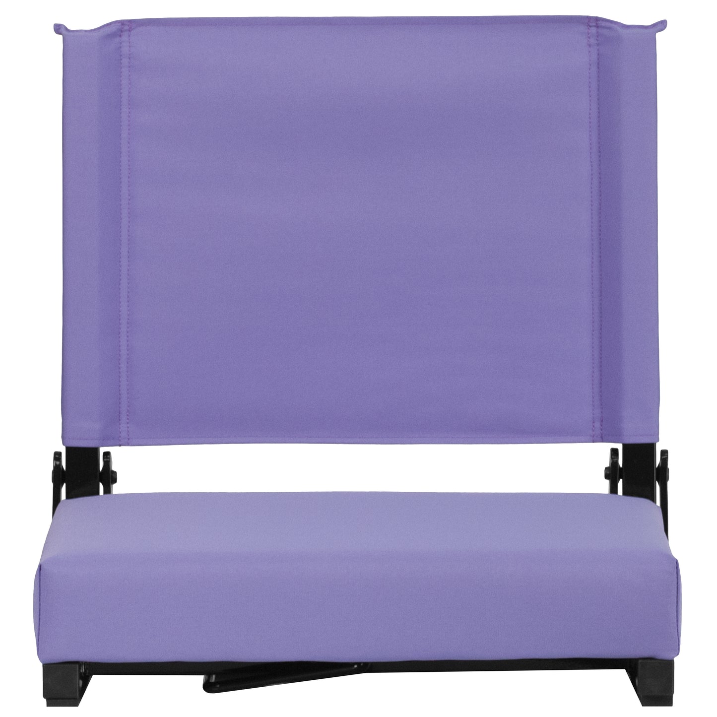 Grandstand Comfort 500 lb Capacity Padded Stadium Chairs, Folding Seats with Handles, Lightweight & Durable, Purple Purple