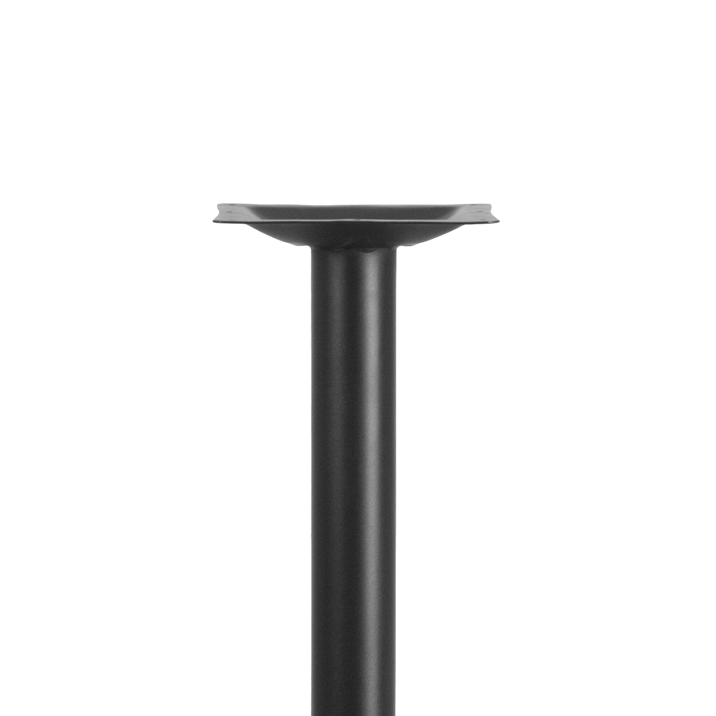 Beverly 5'' x 22'' Restaurant Table T-Base with 3'' Dia. Table Height Column Black