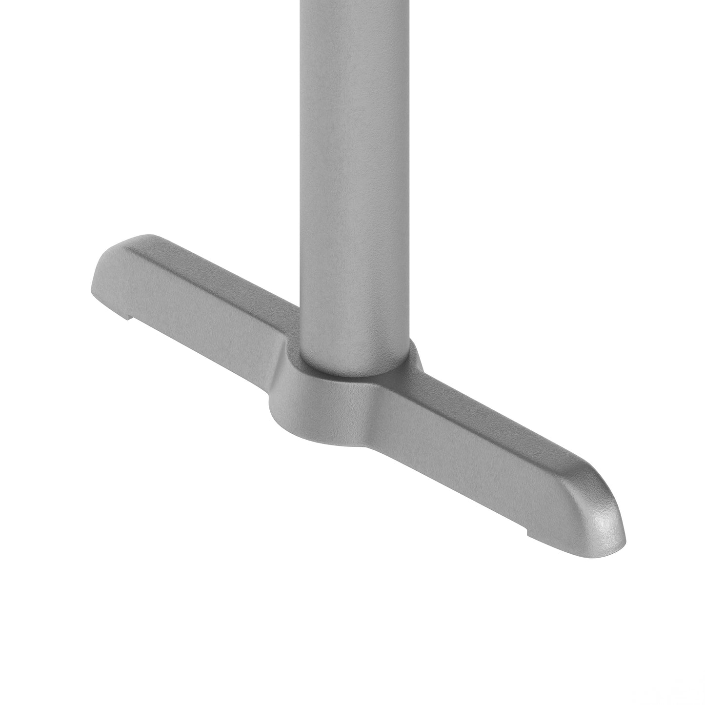 Beverly 5'' x 22'' Restaurant Indoor/Outdoor Table T-Base with 3'' Dia. Table Height Column, Silver Silver