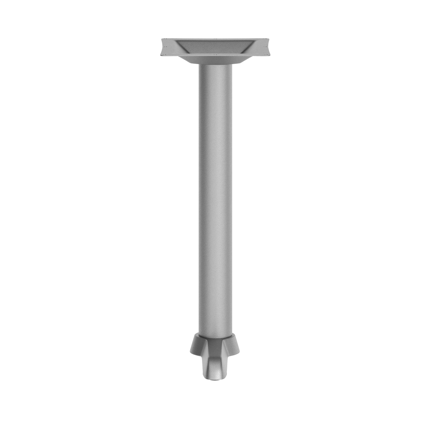 Beverly 5'' x 22'' Restaurant Indoor/Outdoor Table T-Base with 3'' Dia. Table Height Column, Silver Silver