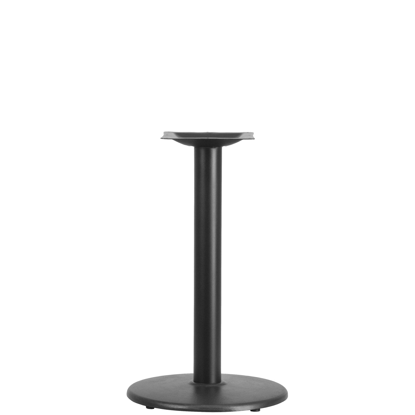 Beverly 18'' Round Restaurant Table Base with 3'' Dia. Table Height Column Black