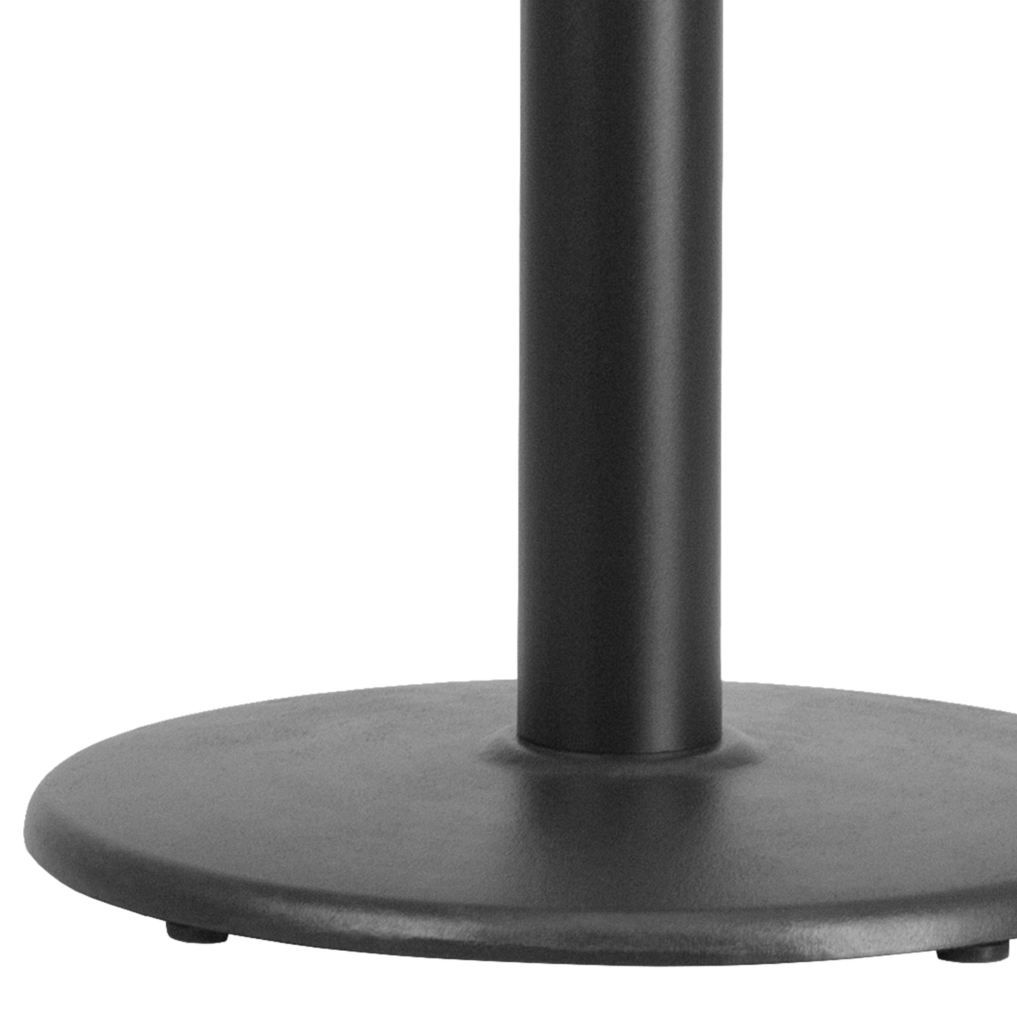 Beverly 18'' Round Restaurant Table Base with 3'' Dia. Table Height Column Black