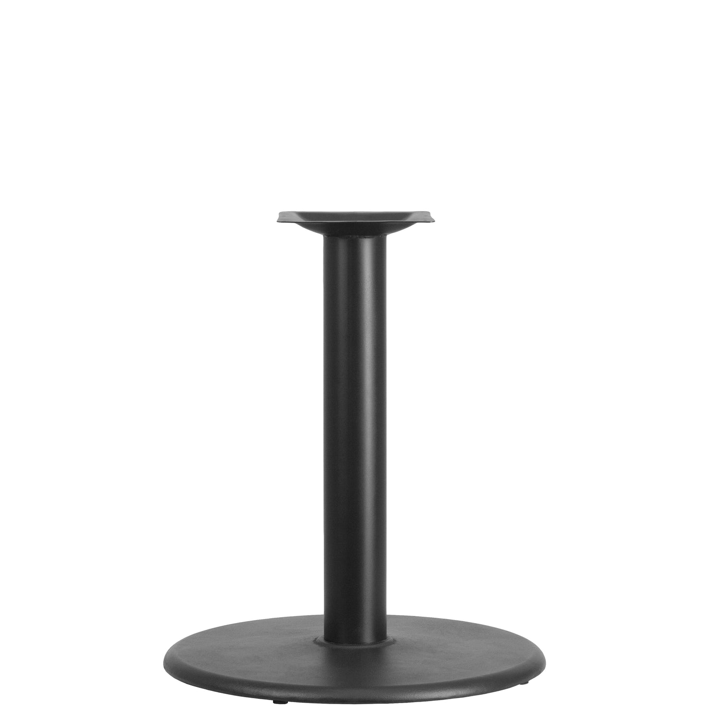 Beverly 24'' Round Restaurant Table Base with 4'' Dia. Table Height Column Black