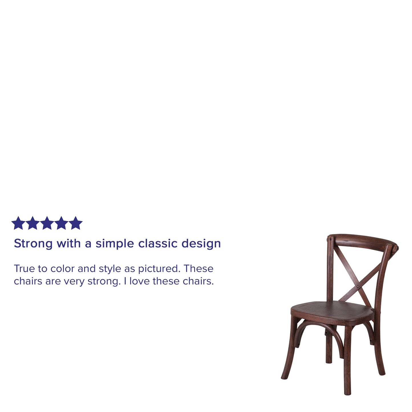 HERCULES Series Stackable Kids Mahogany Wood Cross Back Chair Mahogany XU-X-MAH-KID-GG