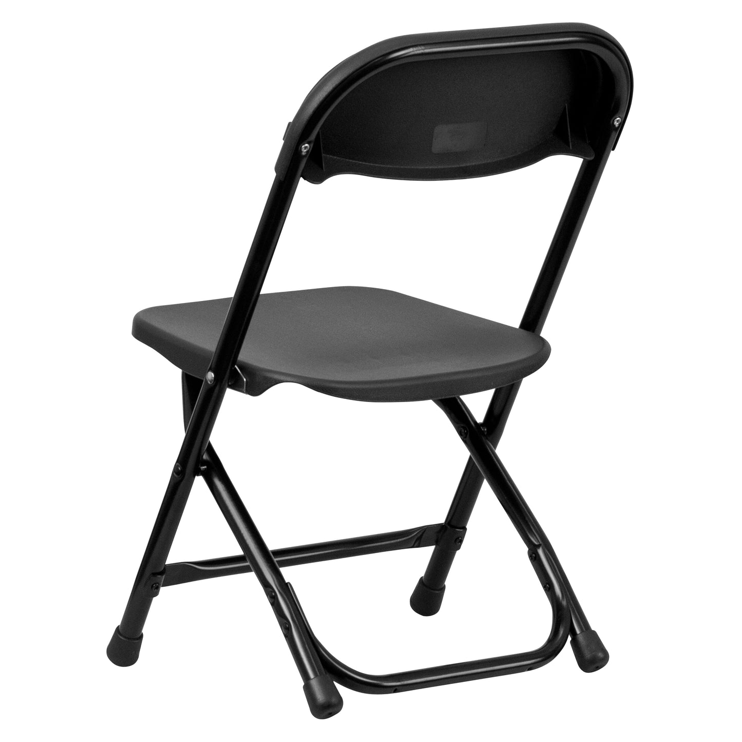 Timmy 2 Pack Kids Black Plastic Folding Chair Black