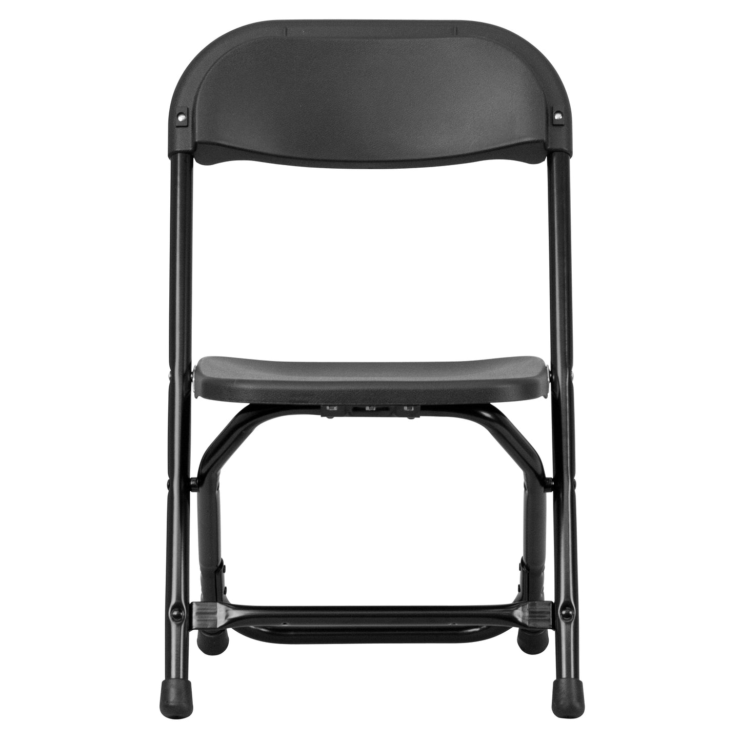 Timmy 2 Pack Kids Black Plastic Folding Chair Black