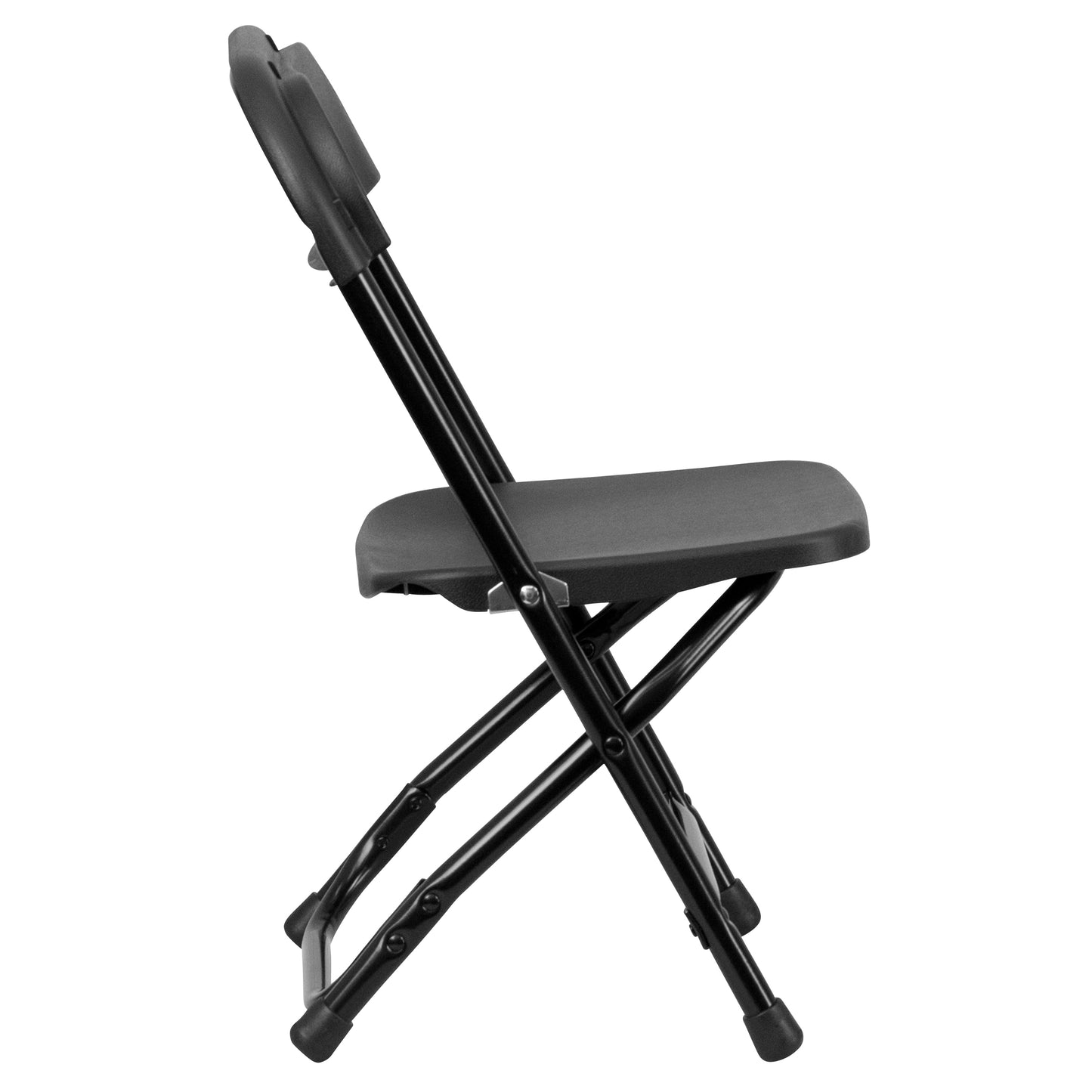 Timmy 2 Pack Kids Black Plastic Folding Chair Black
