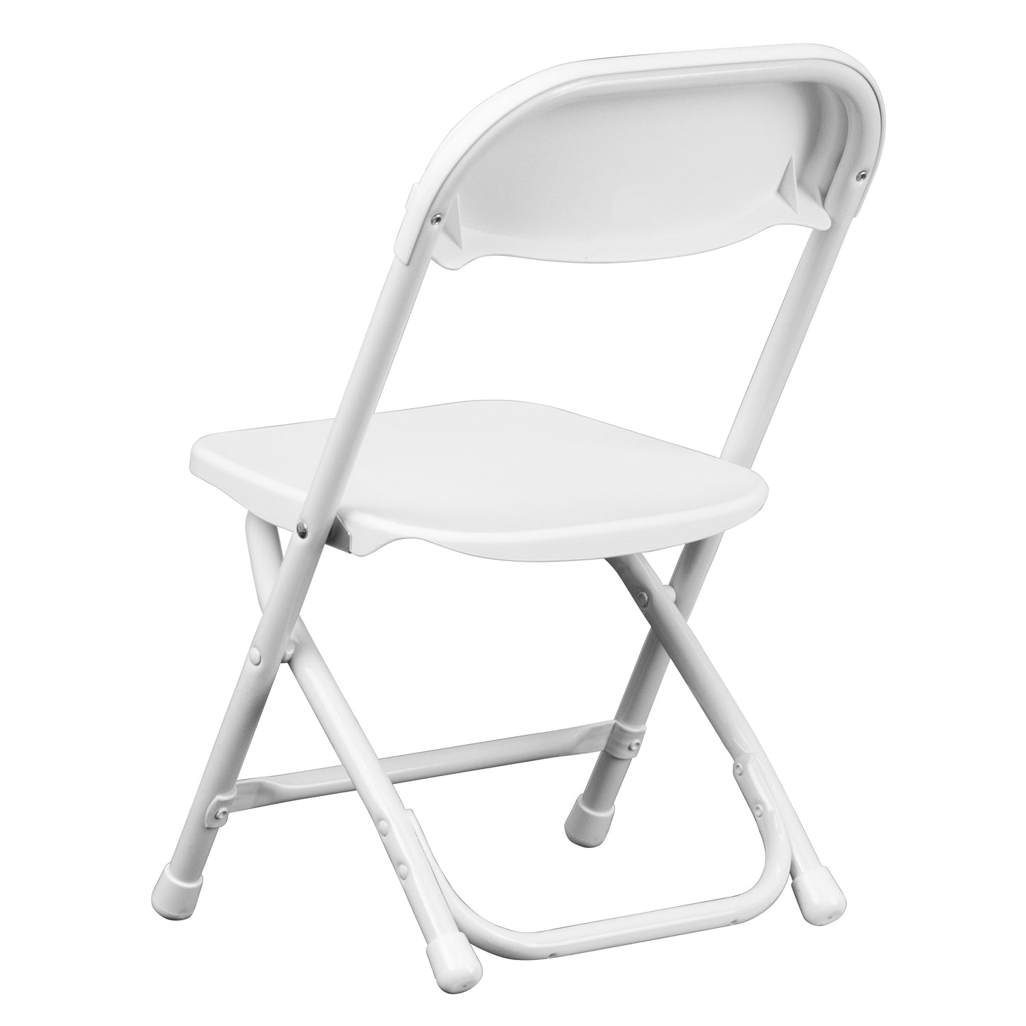 Timmy 2 Pack Kids White Plastic Folding Chair White
