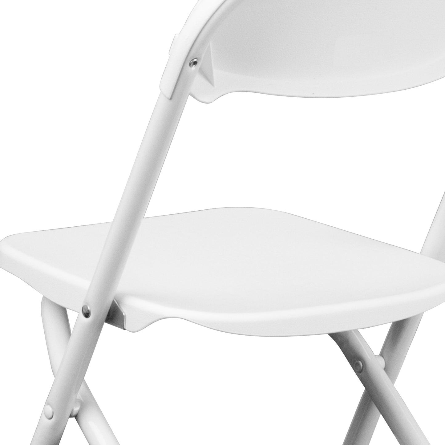 Timmy 2 Pack Kids White Plastic Folding Chair White