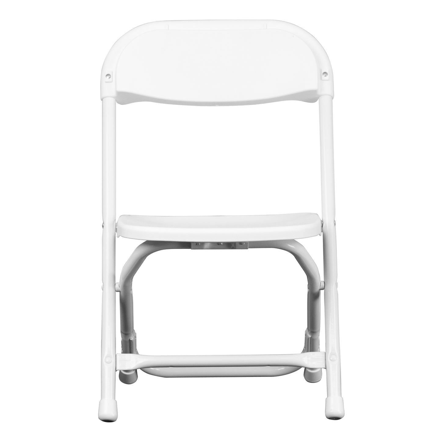 Timmy 2 Pack Kids White Plastic Folding Chair White