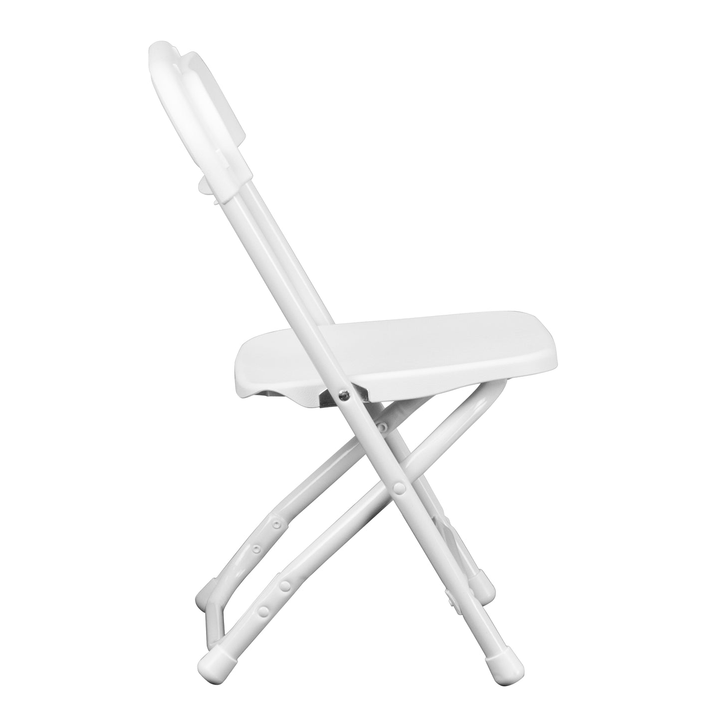 Timmy 2 Pack Kids White Plastic Folding Chair White