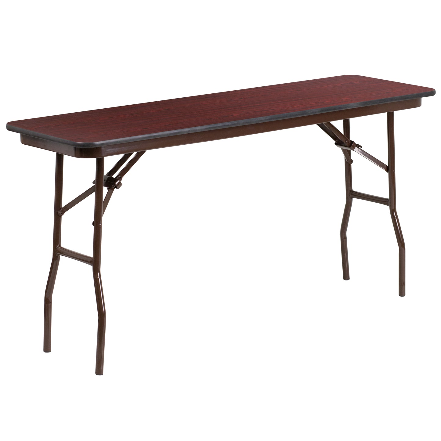 Floyd 5-Foot High Pressure Mahogany Laminate Folding Training Table Mahogany YT-1860-HIGH-WAL-GG
