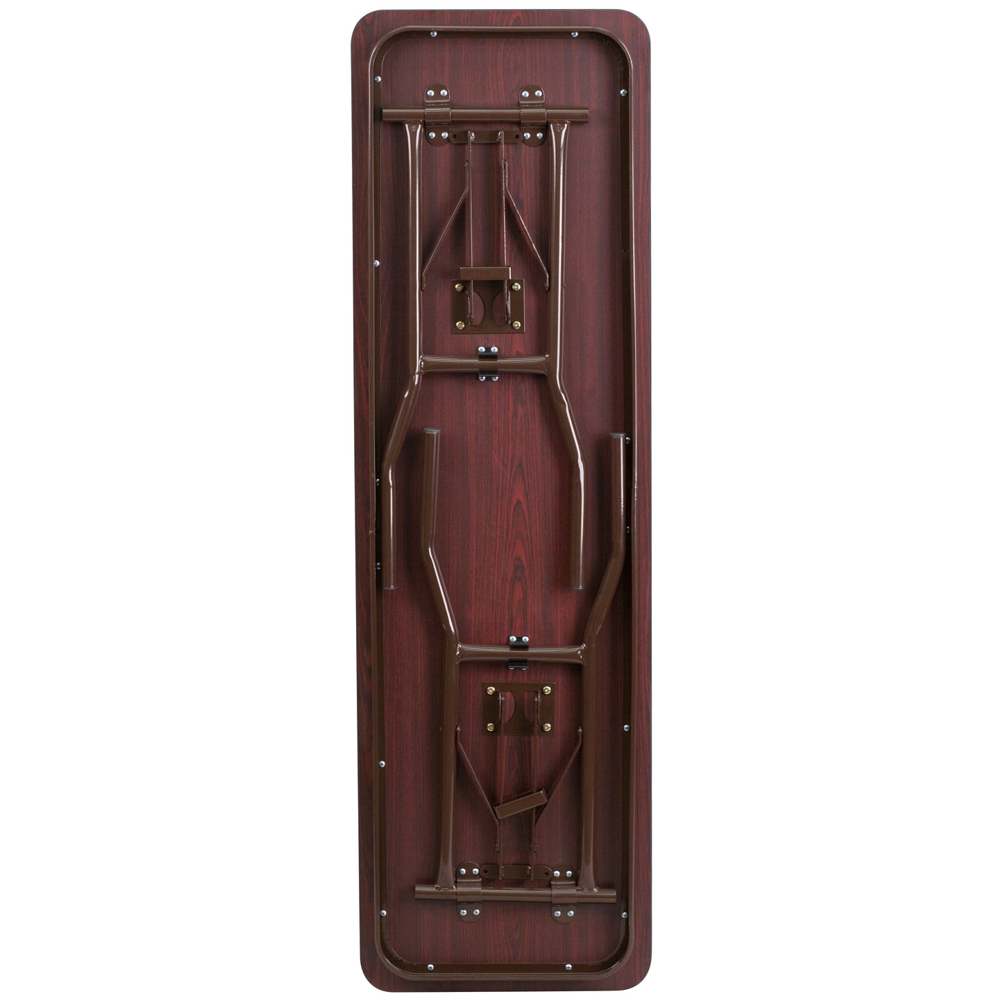 Floyd 5-Foot High Pressure Mahogany Laminate Folding Training Table Mahogany YT-1860-HIGH-WAL-GG