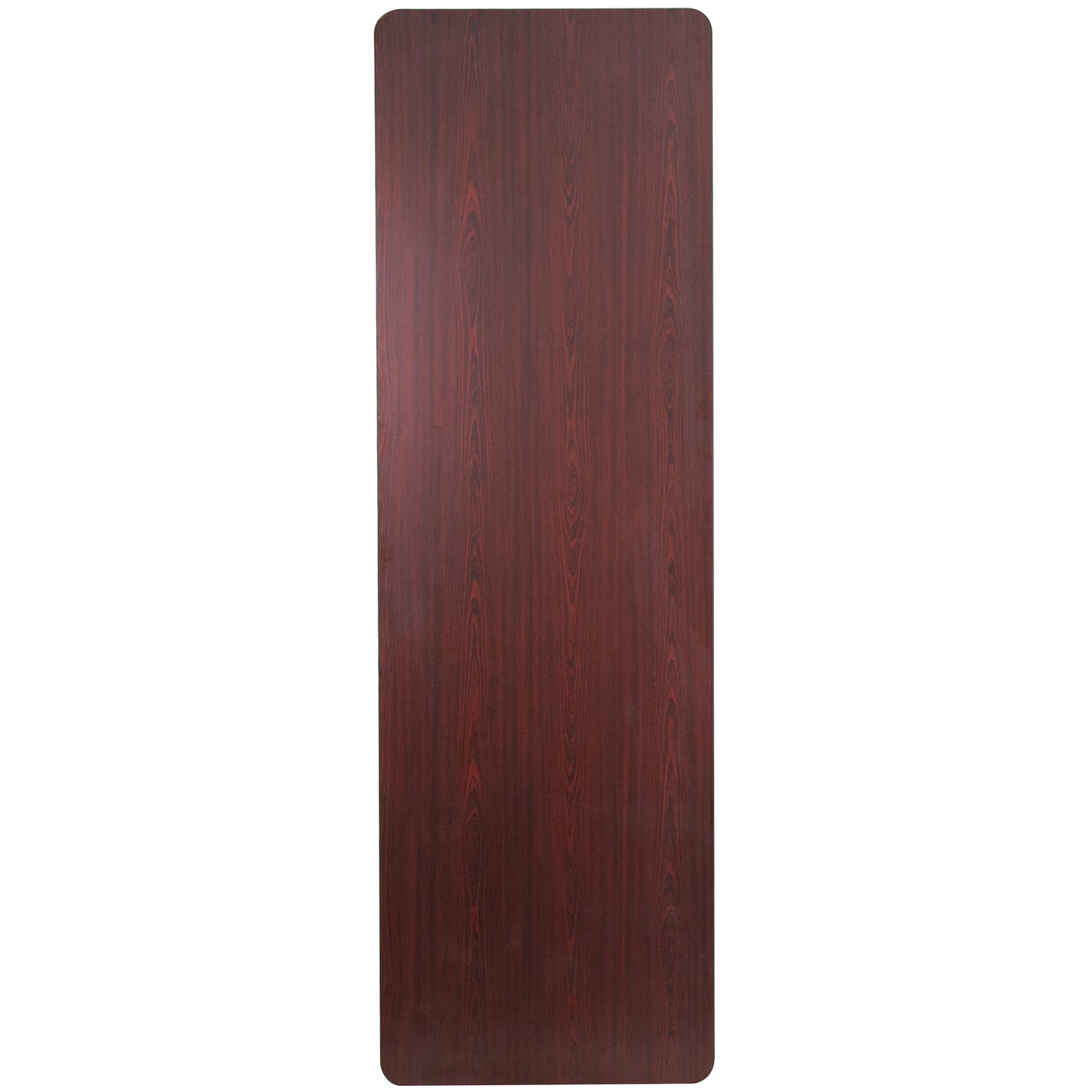 Frankie 8-Foot Mahogany Melamine Laminate Folding Banquet Table Mahogany YT-3096-MEL-WAL-GG