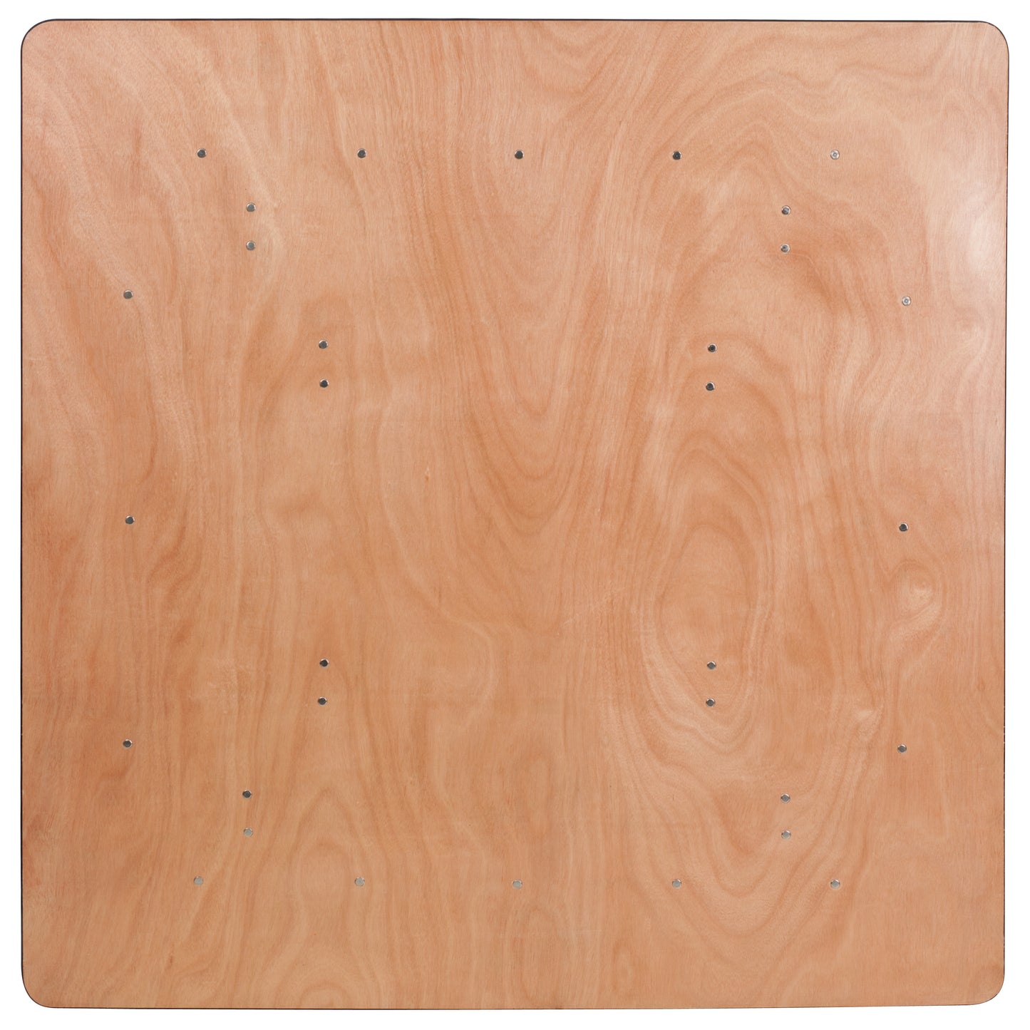 Gerry 5-Foot Square Wood Folding Banquet Table Natural