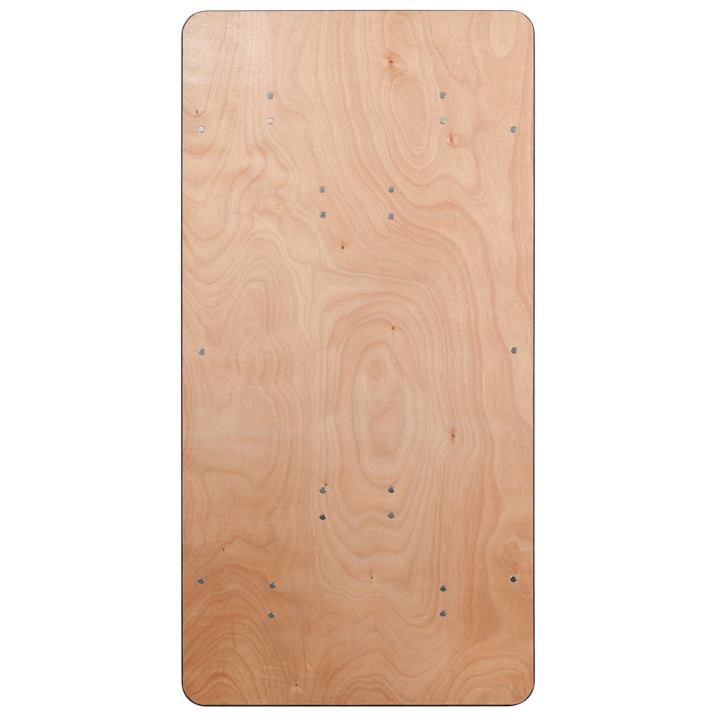 Gael 5-Foot Rectangular Wood Folding Banquet Table with Clear Coated Finished Top Natural YT-WTFT30X60-TBL-GG