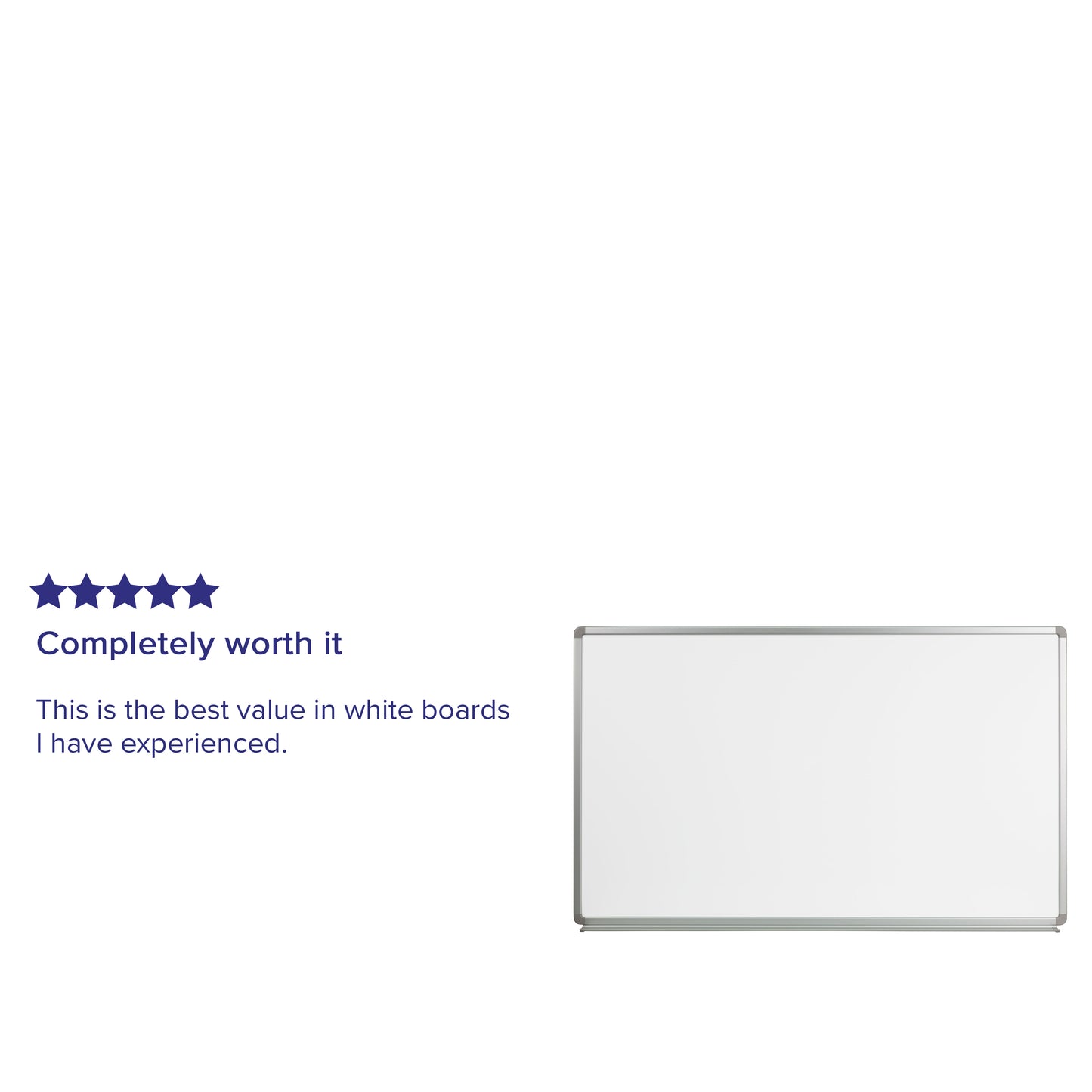 Cardim 5' W x 3' H Magnetic Marker Board White YU-90X150-WHITE-GG