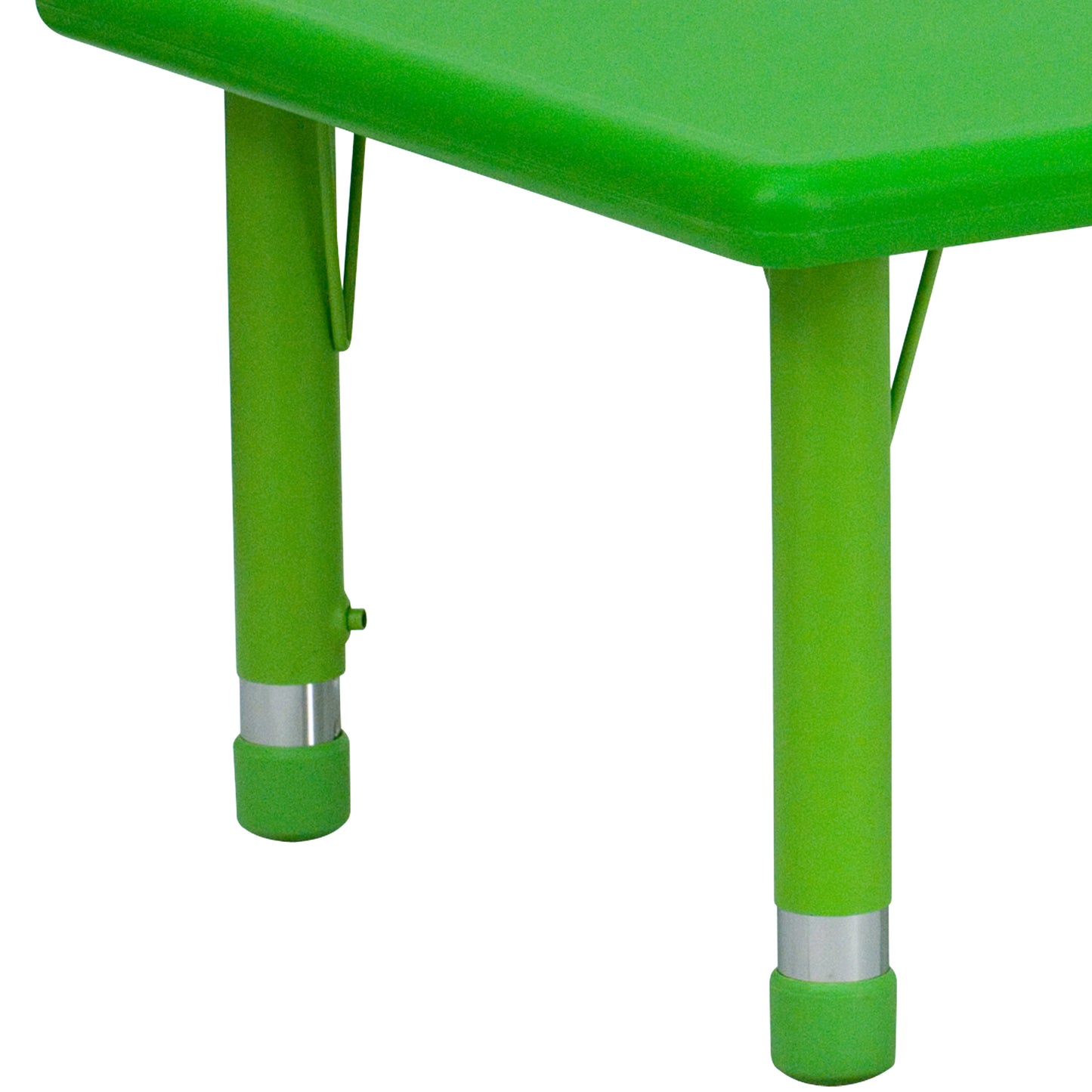 Wren 24''W x 48''L Rectangular Green Plastic Height Adjustable Activity Table Green