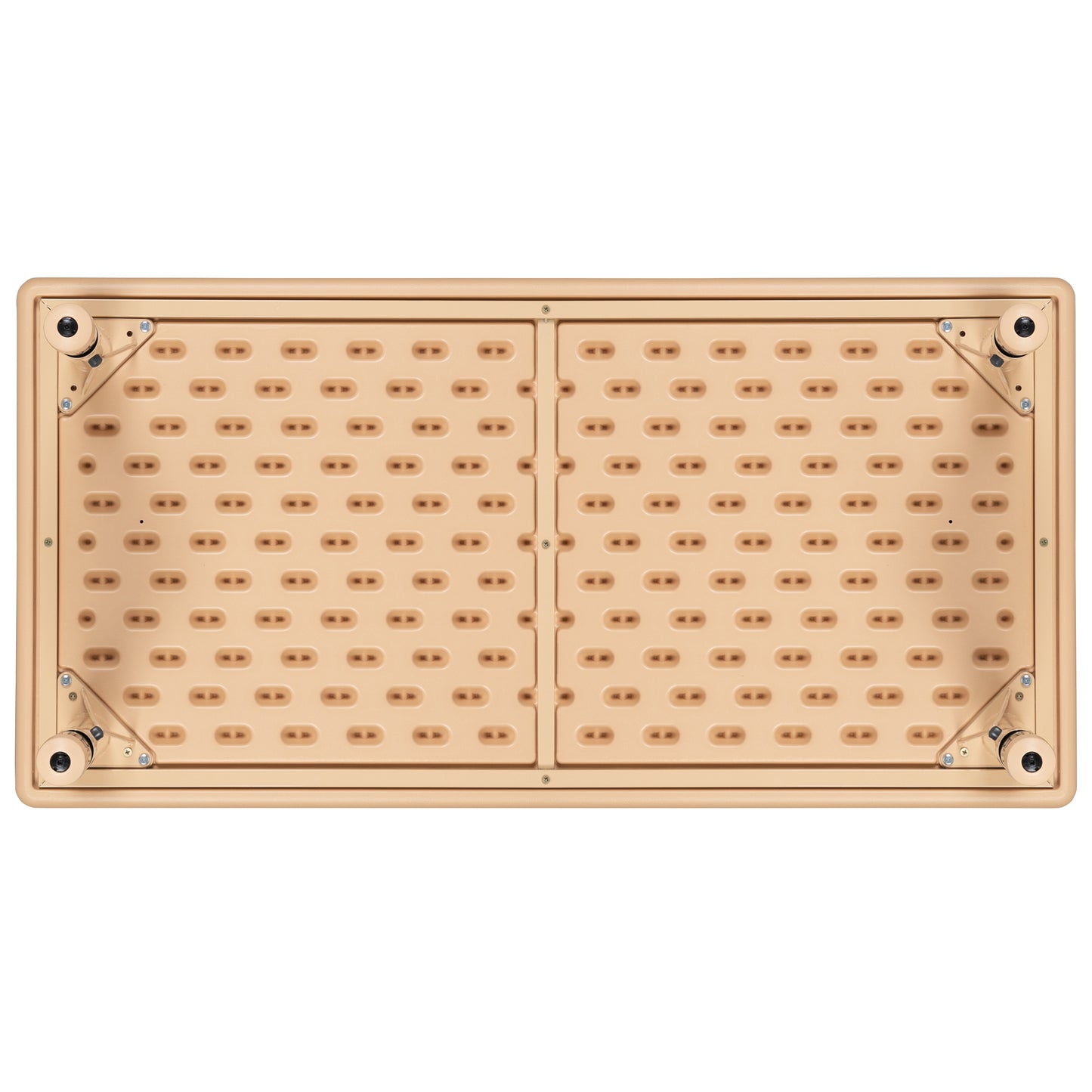 Wren 24"W x 48"L Rectangular Natural Plastic Height Adjustable Activity Table Natural
