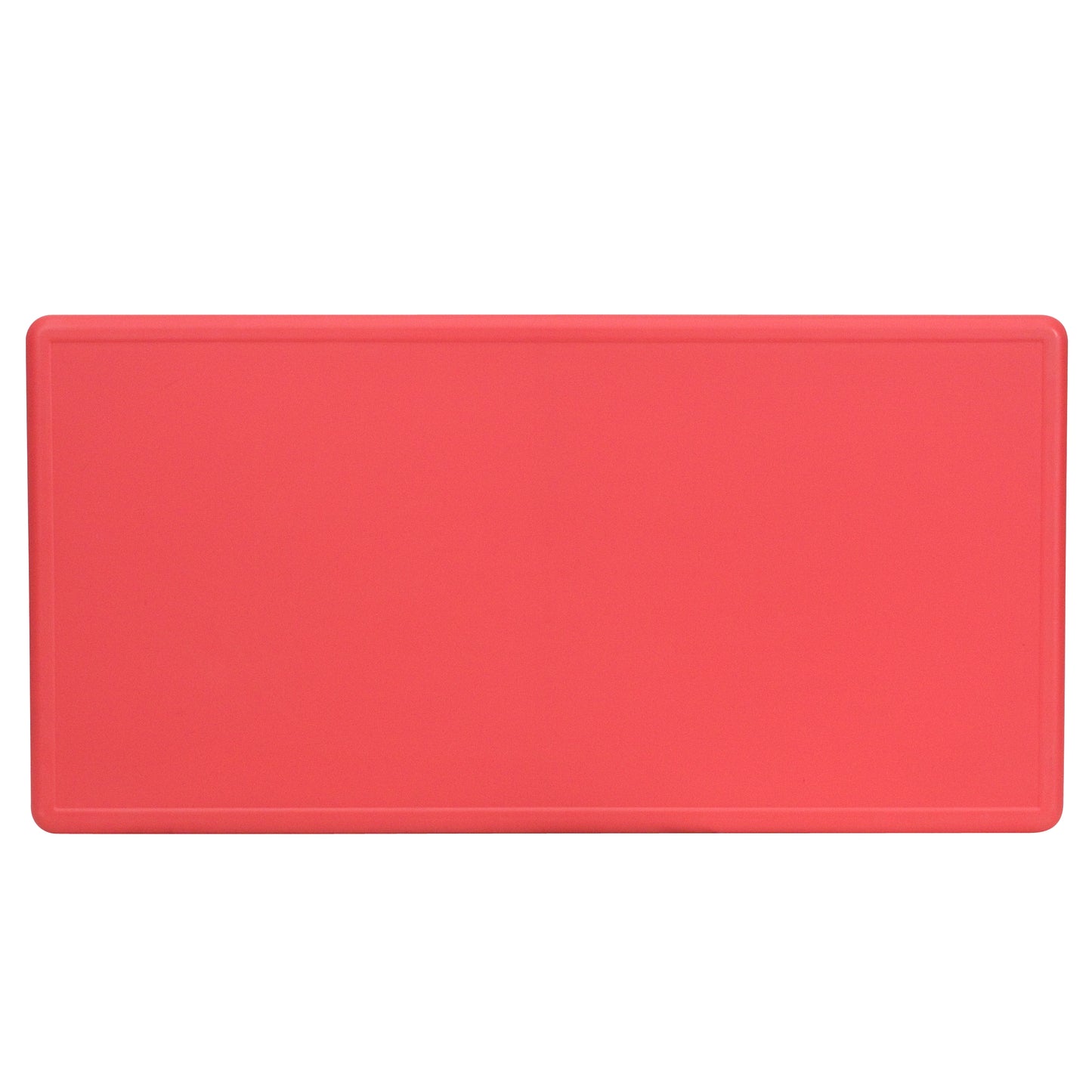 Wren 24''W x 48''L Rectangular Red Plastic Height Adjustable Activity Table Red