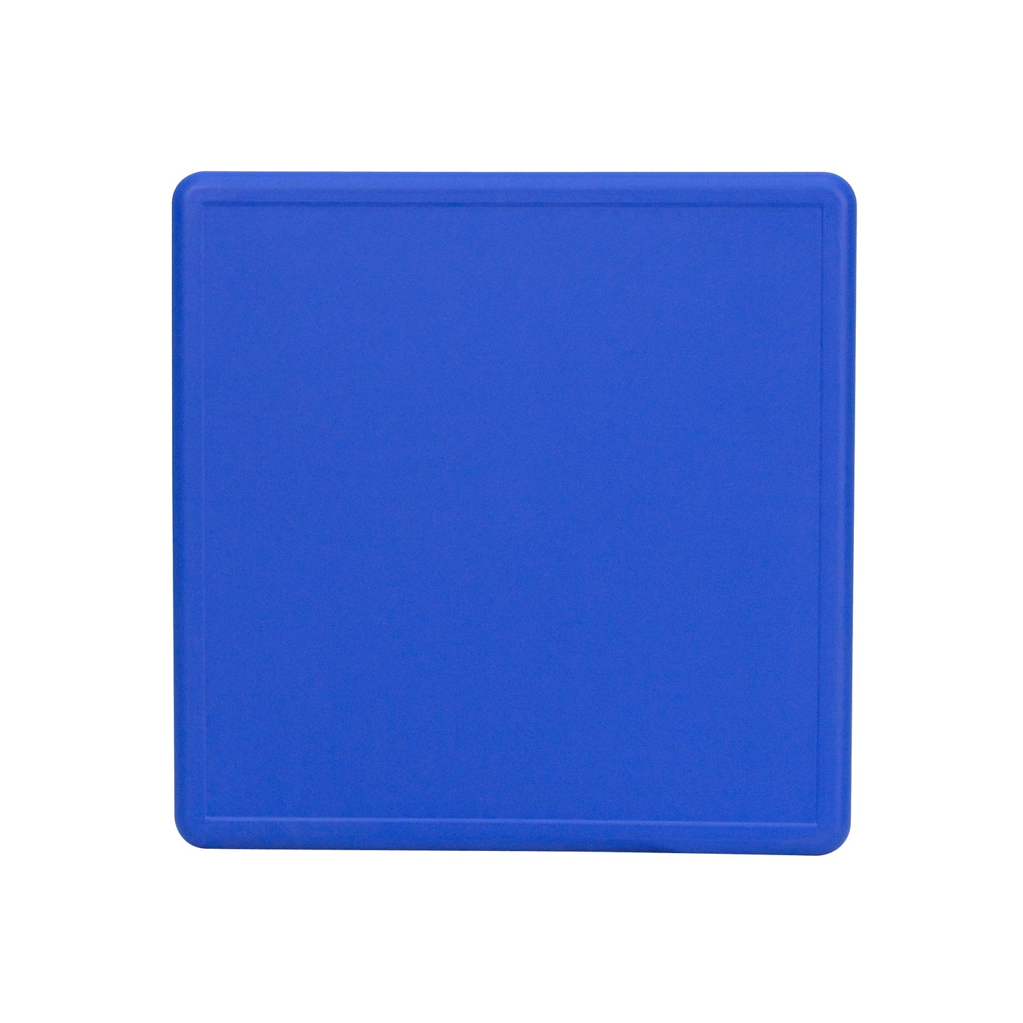 Wren 24'' Square Blue Plastic Height Adjustable Activity Table Blue