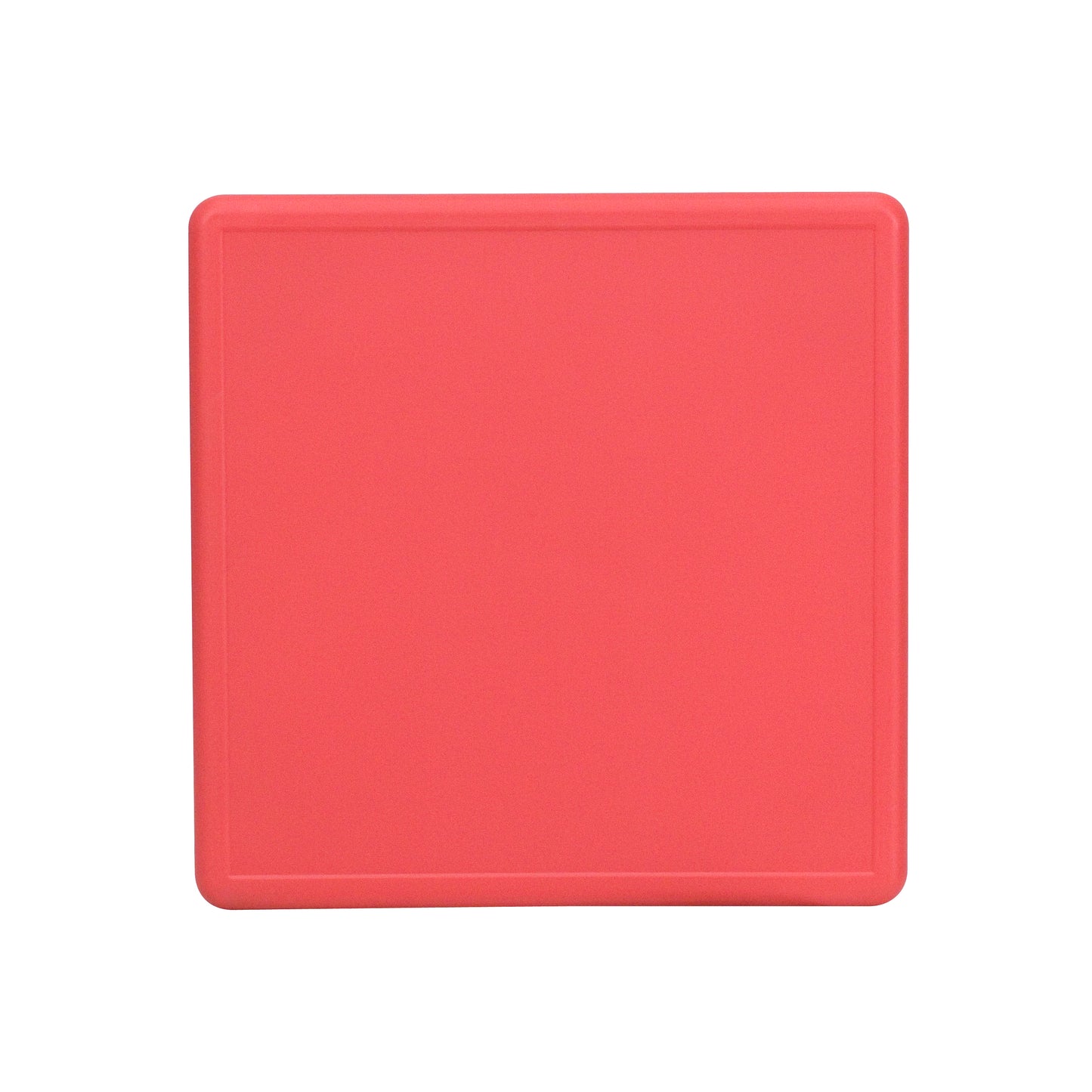 Wren 24'' Square Red Plastic Height Adjustable Activity Table Red
