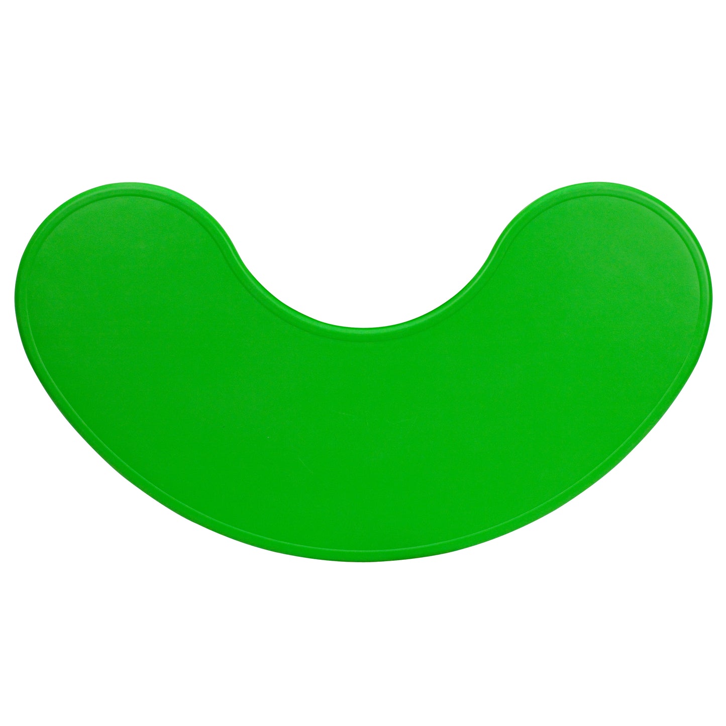 Wren 35''W x 65''L Half-Moon Green Plastic Height Adjustable Activity Table Green YU-YCX-004-2-MOON-TBL-GREEN-GG