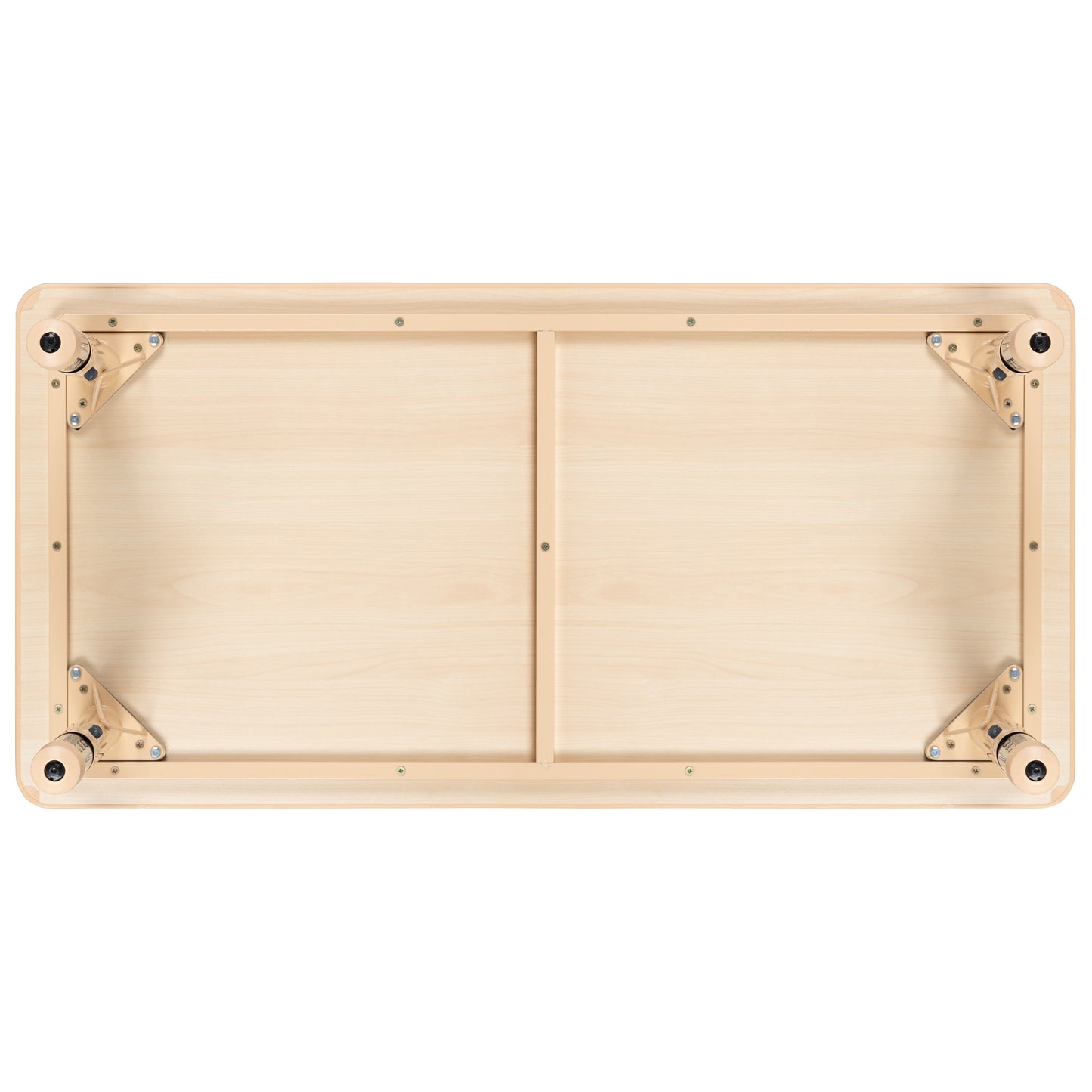 Wren Adjustable Height Kids Activity Table, Natural Plastic, 23.6"W x 47.25"L, Rectangular, Table Only Natural YU-YCY-060-RECT-TBL-NAT-GG