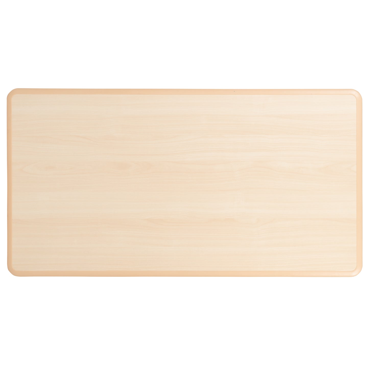 Wren Adjustable Height Kids Activity Table, Natural Plastic, 23.6"W x 47.25"L, Rectangular, Table Only Natural YU-YCY-060-RECT-TBL-NAT-GG