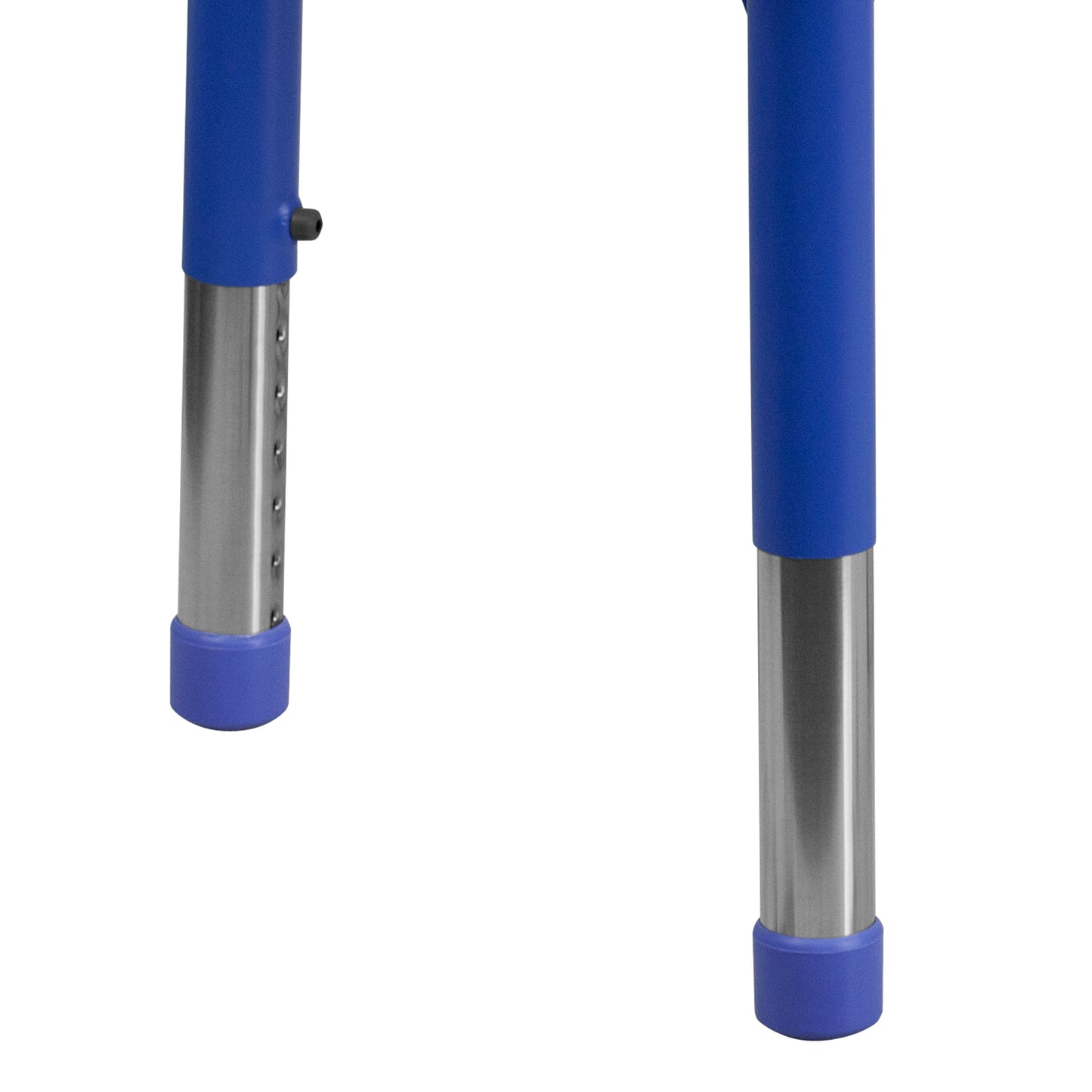 Wren 21.875''W x 26.625''L Rectangular Blue Plastic Height Adjustable Activity Table with Grey Top Blue
