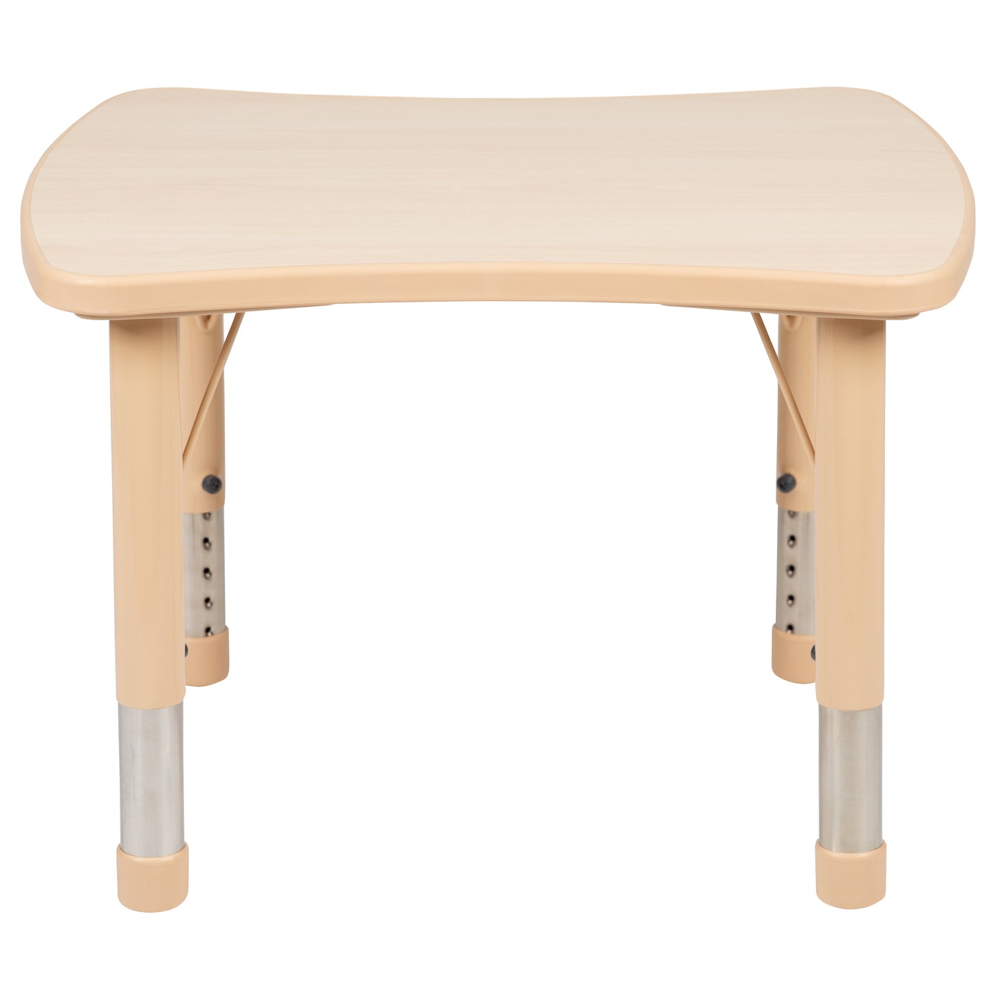Wren 21.875"W x 26.625"L Rectangular Natural Plastic Height Adjustable Activity Table Natural