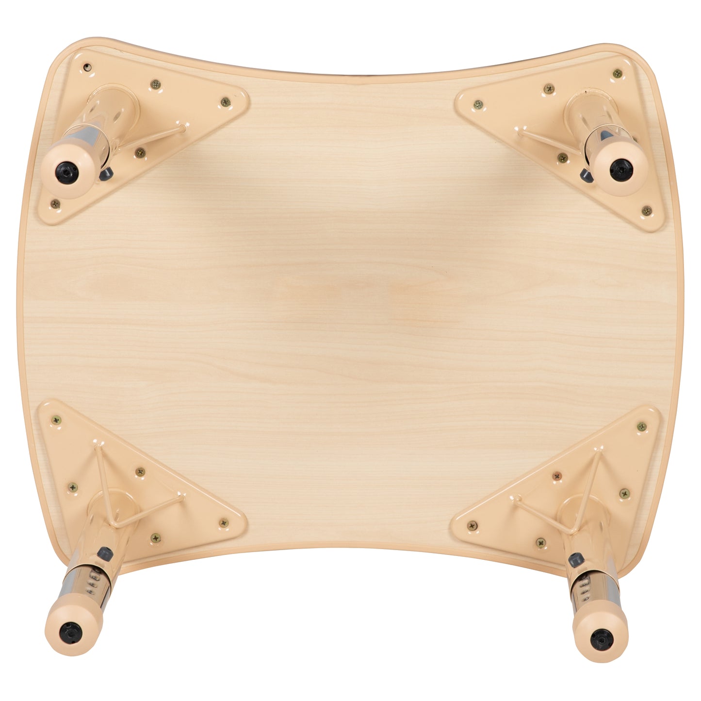 Wren 21.875"W x 26.625"L Rectangular Natural Plastic Height Adjustable Activity Table Natural