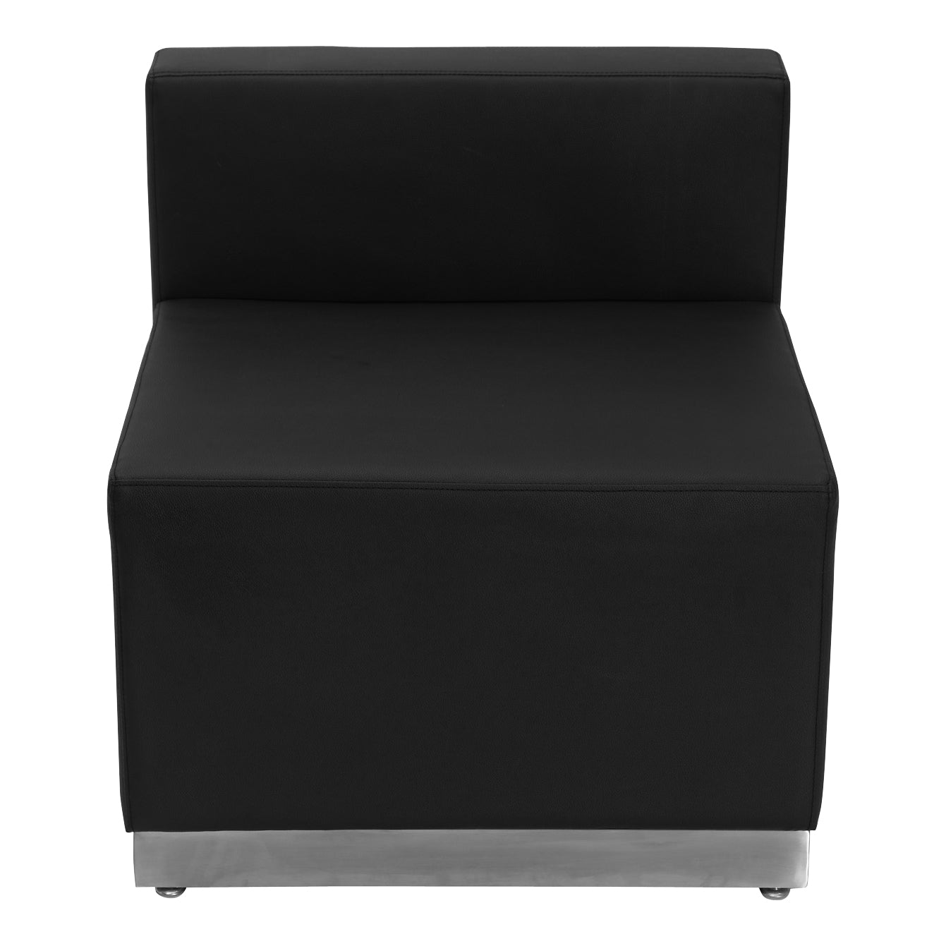 HERCULES Alon Series Black LeatherSoft Reception Configuration, 5 Pieces Black ZB-803-610-SET-BK-GG