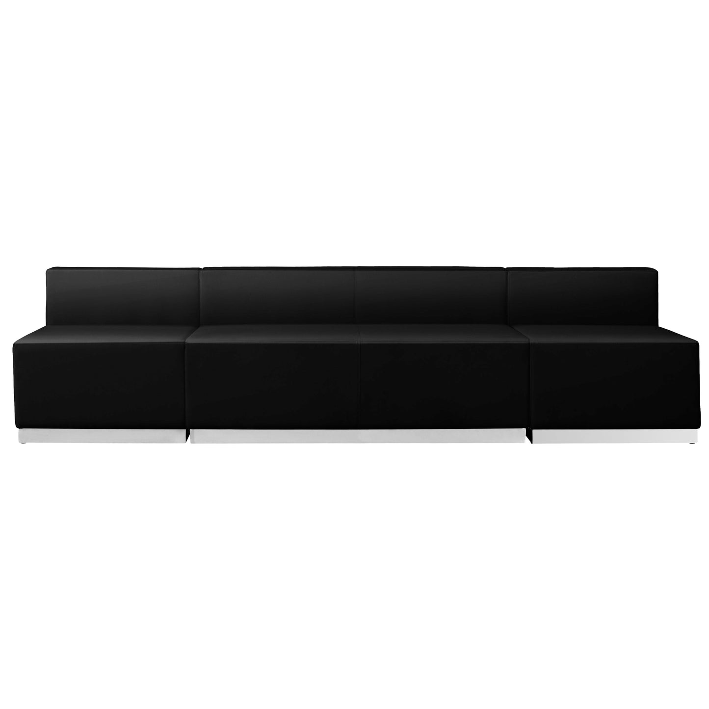 HERCULES Alon Series Black LeatherSoft Reception Configuration, 3 Pieces Black
